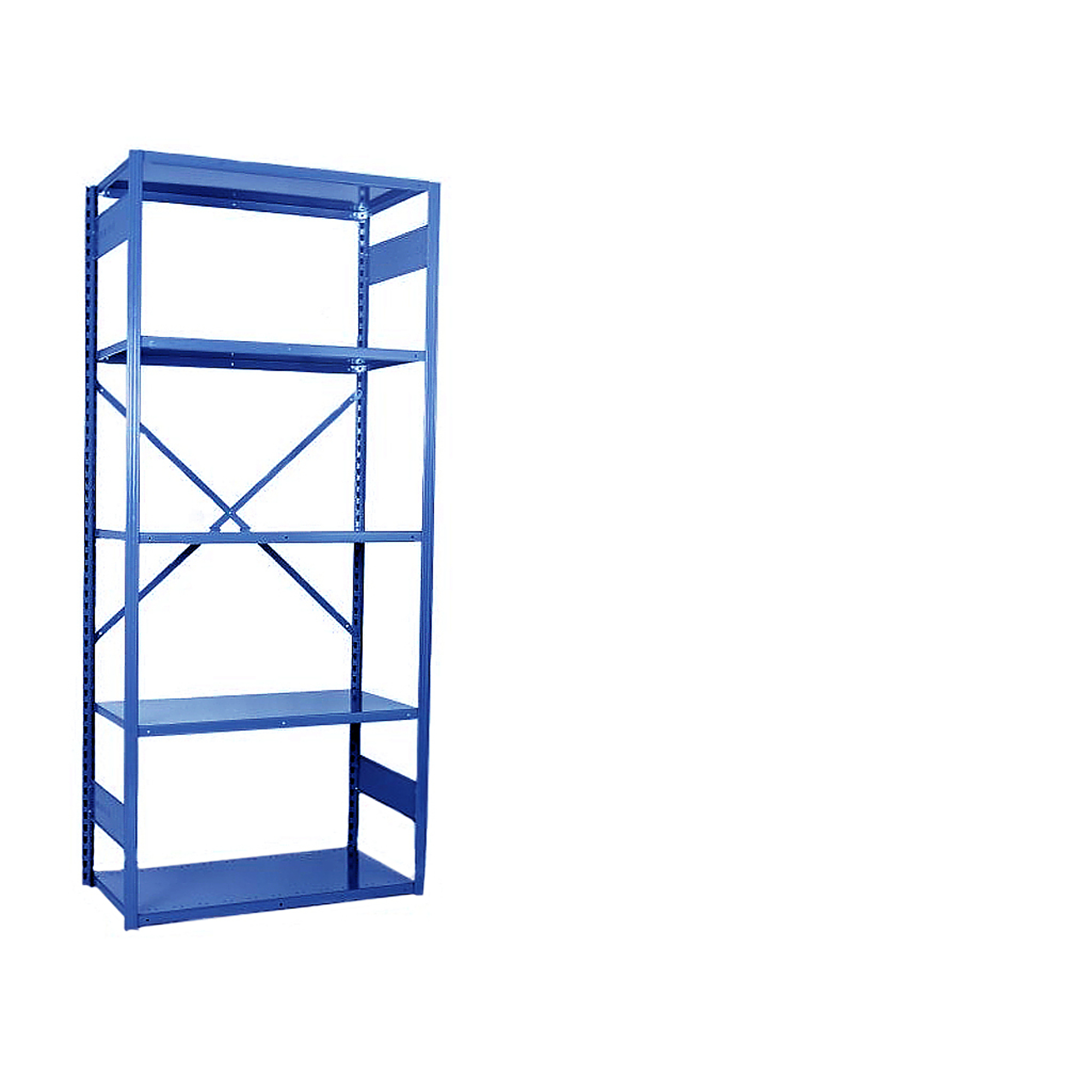 Equipto, VG Shelf Unit Open Starter7x 2x 3 w/6 Shelves, Height 84 in