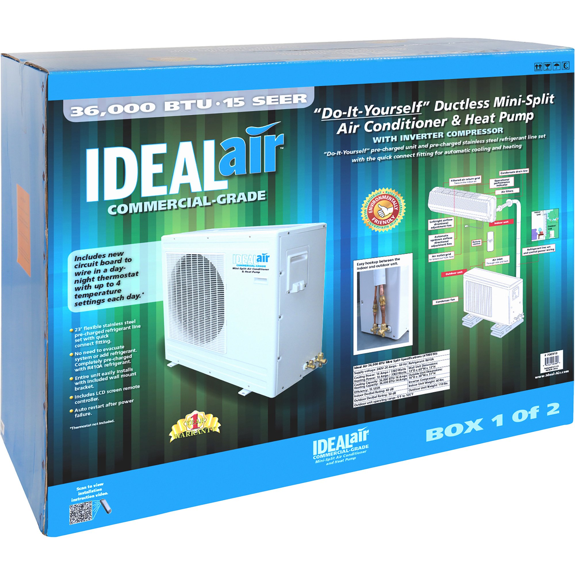 ideal air 36000 btu mini split