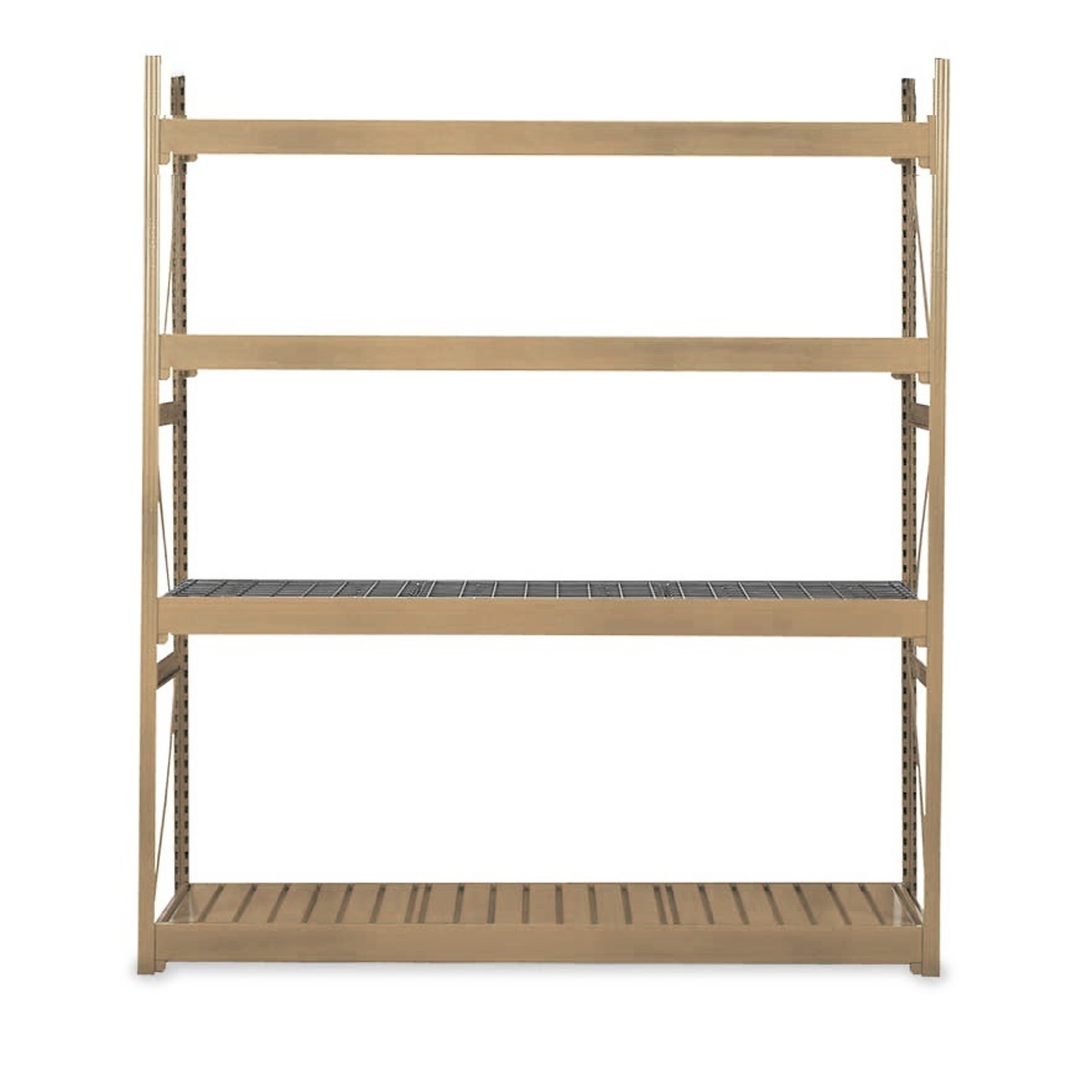 Equipto, VG Rack-Starter- 4lvl- w/corrgtd steel deck 2x4x8 Height 96 in, Width 48 in, Depth 24 in, Model# 1018D42S-PY