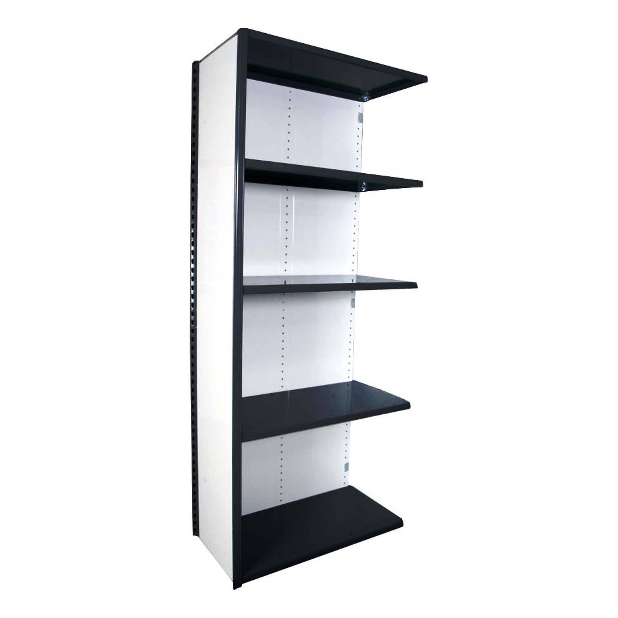 Equipto, VG Shelf Unit- Closed AddOn7x 18in.x 3- w/9 Shelves, Height 84 in, Width 36 in, Depth 18 in, Model# 673-9A-BK