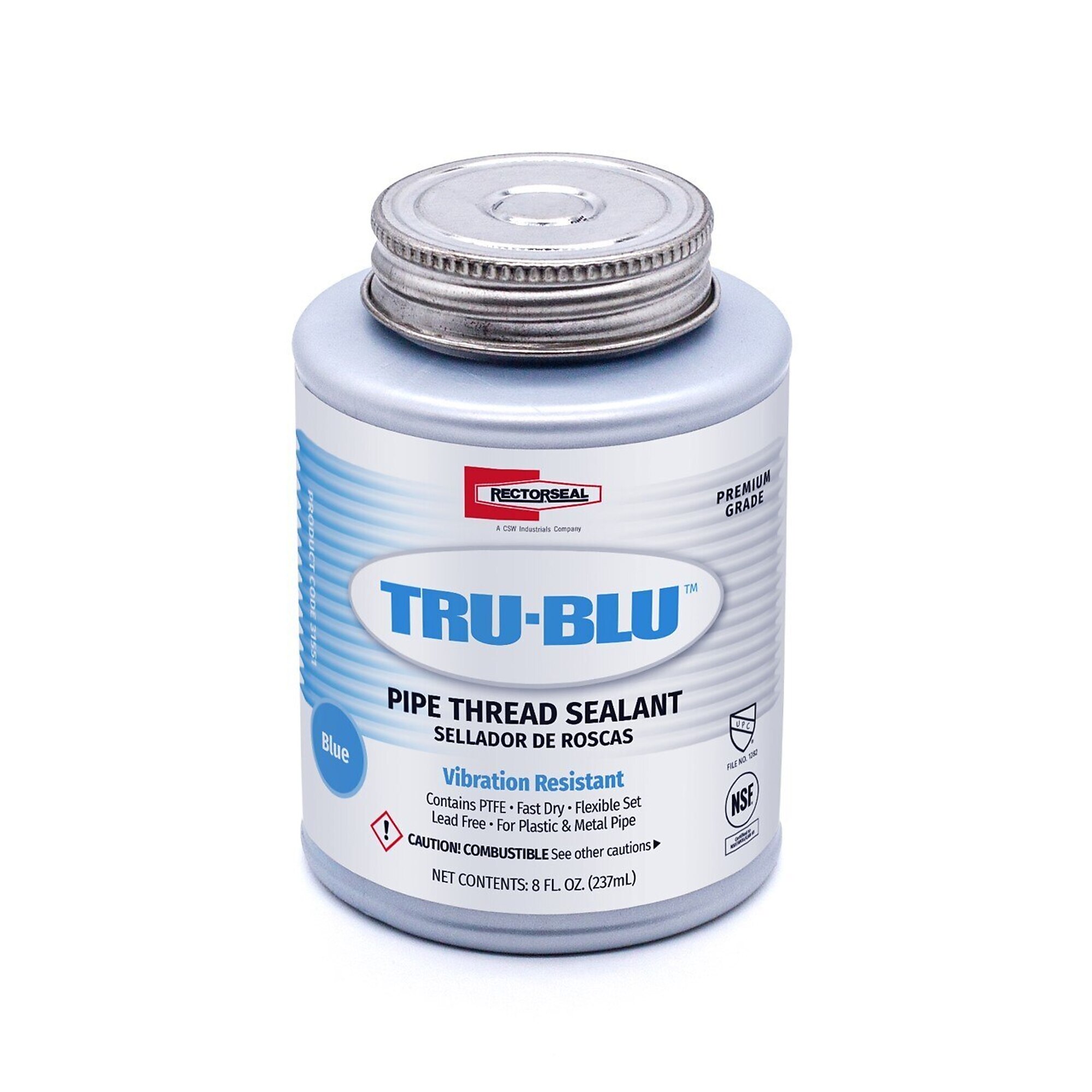 Rectorseal, Tru-Blu 8 Oz. Blue Pipe Thread Sealant, Model# RRS31551