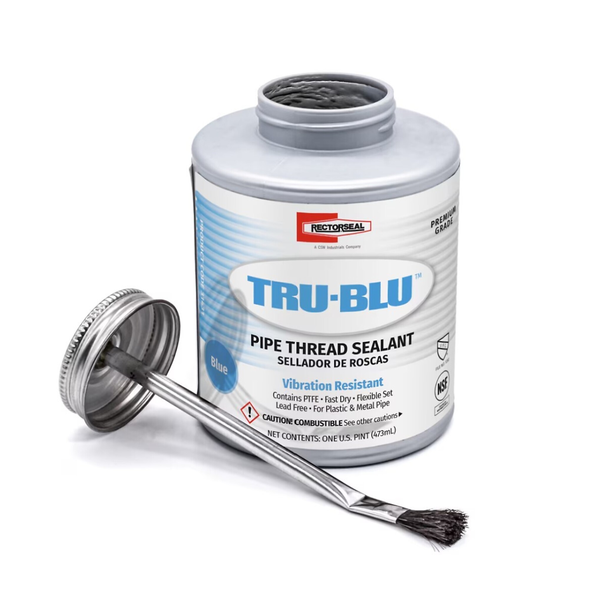 Rectorseal, Tru-Blu 16 Oz. (1 Pint) Blue Pipe Thread Sealant, Model# RRS31431