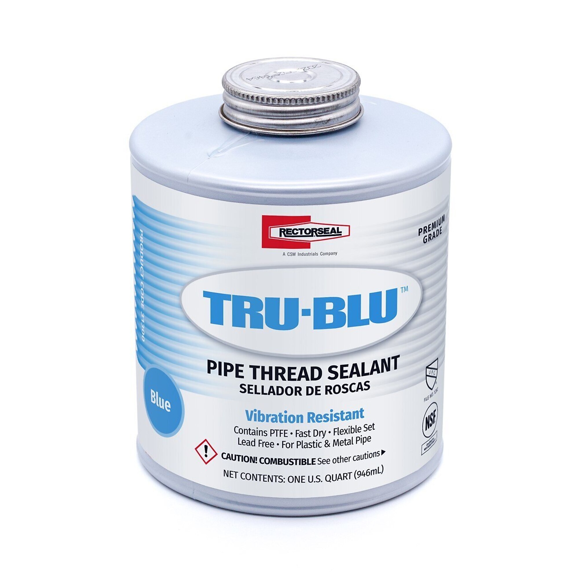 Rectorseal, Tru-Blu 1 Quart Blue Pipe Thread Sealant, Model# RRS31300