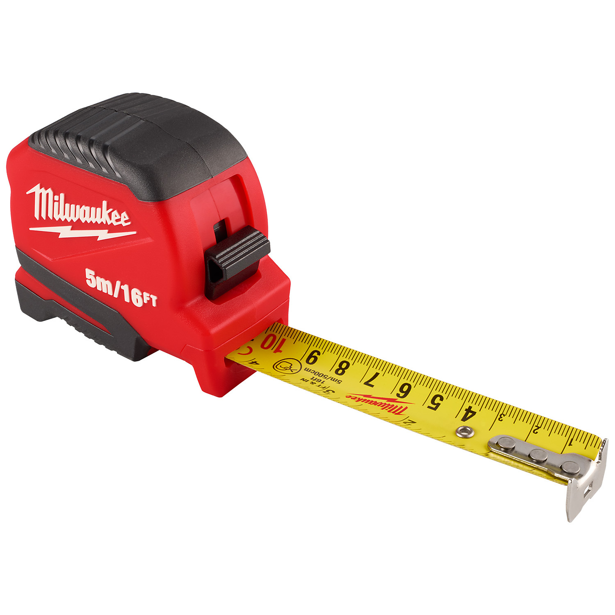 Milwaukee, 5m/16ft. Compact Tape Measure, Length 16 ft, Model# 48-22-1717