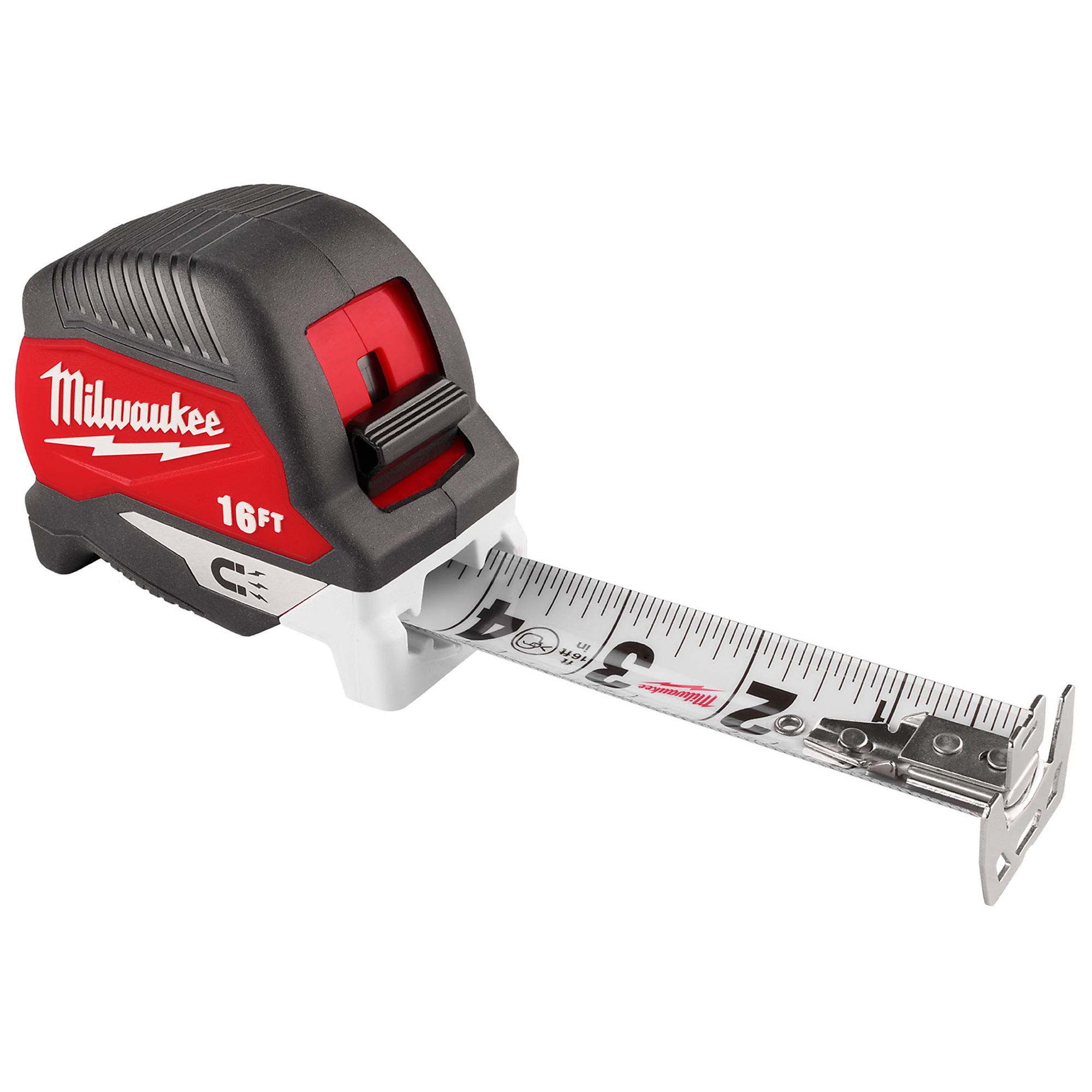 Milwaukee, 16ft. Electrician's Magnetic Tape Measure, Length 16 ft, Model# 48-22-1018M