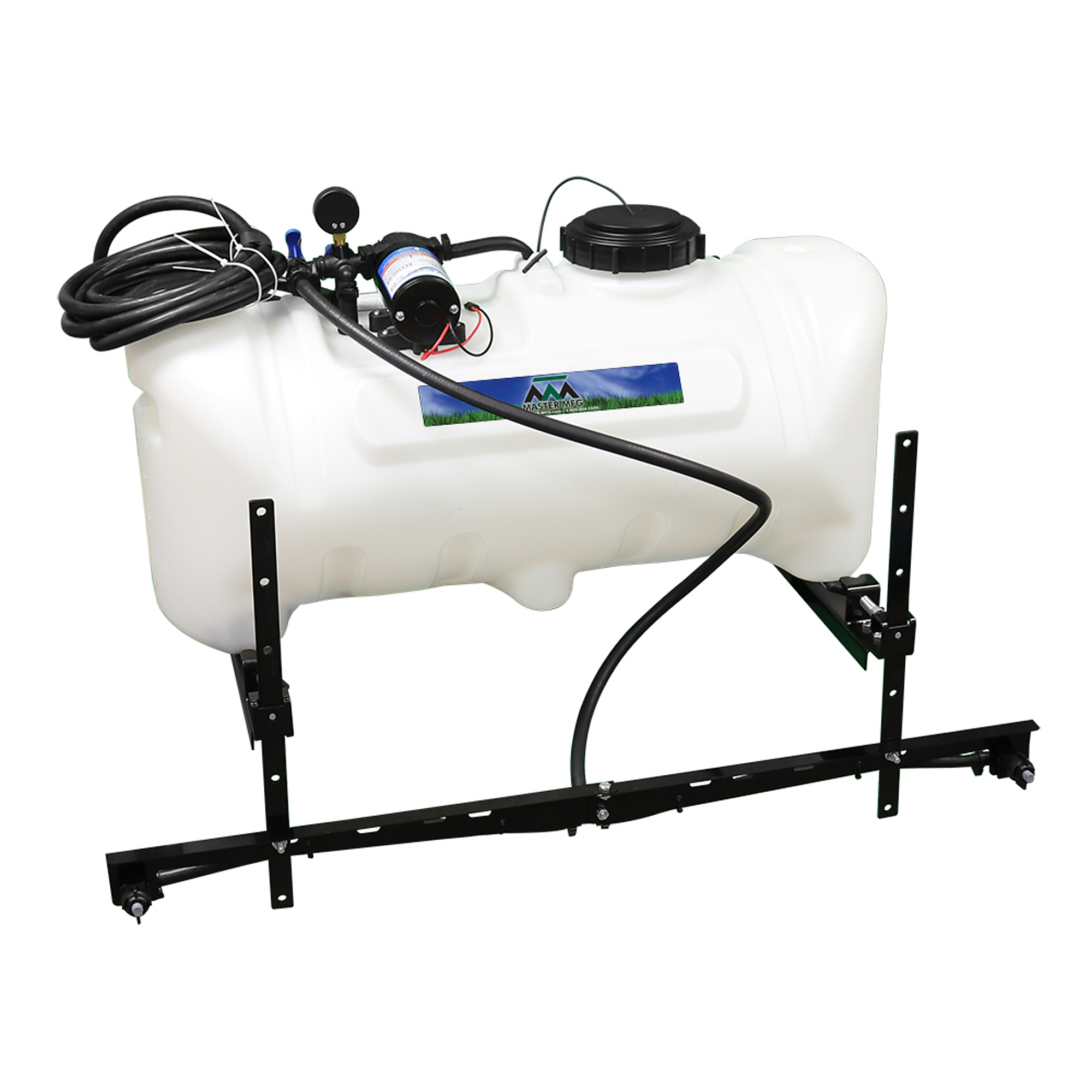 Master Mfg ATV Broadcast Sprayer, 25-Gal.Tank, 7ft. Swath, 2.2 GPM, 60 Max. PSI, Model# SAO-11-025A-MM