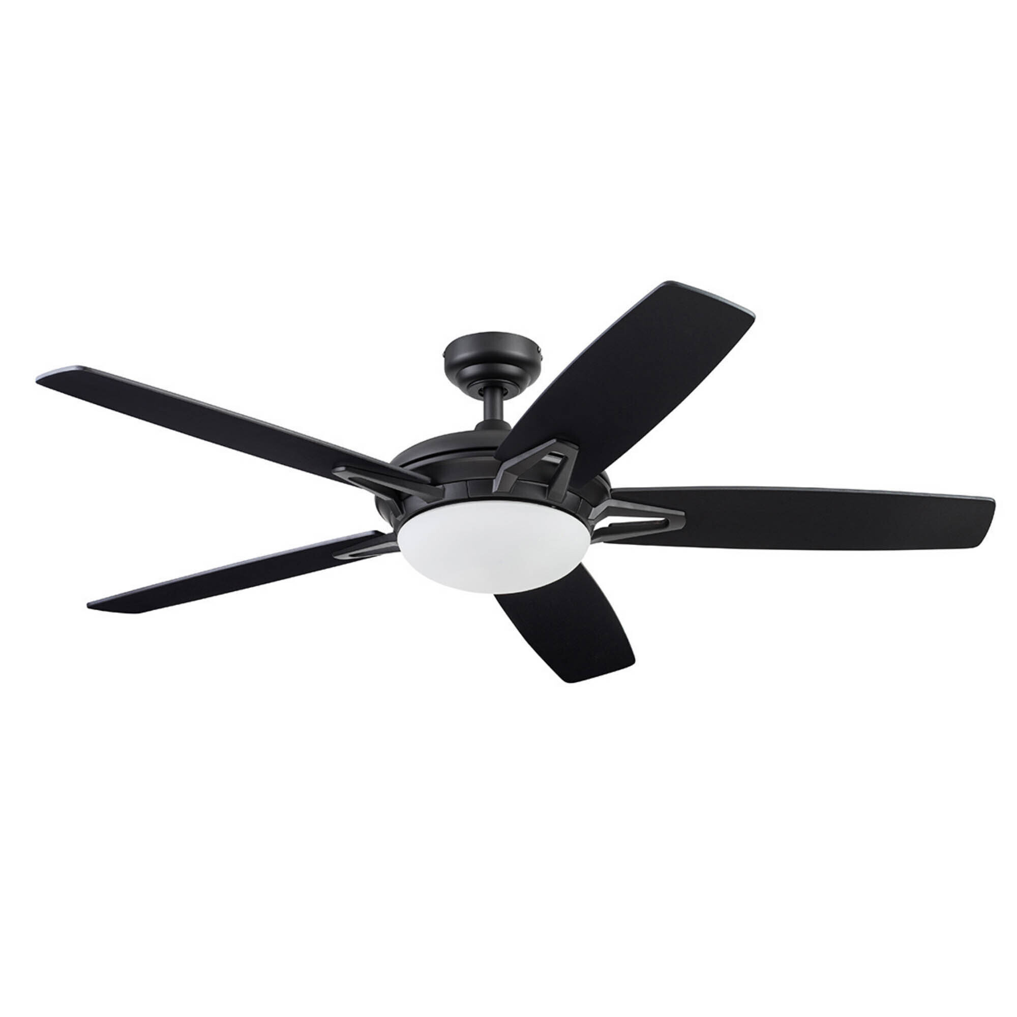 Prominence Home, 52in. Clancy Ceiling Fan , Matte Black, Fan Diameter 52 in, Fan Blade Span 50-54 Air Delivery 4345 cfm, Model# 51483