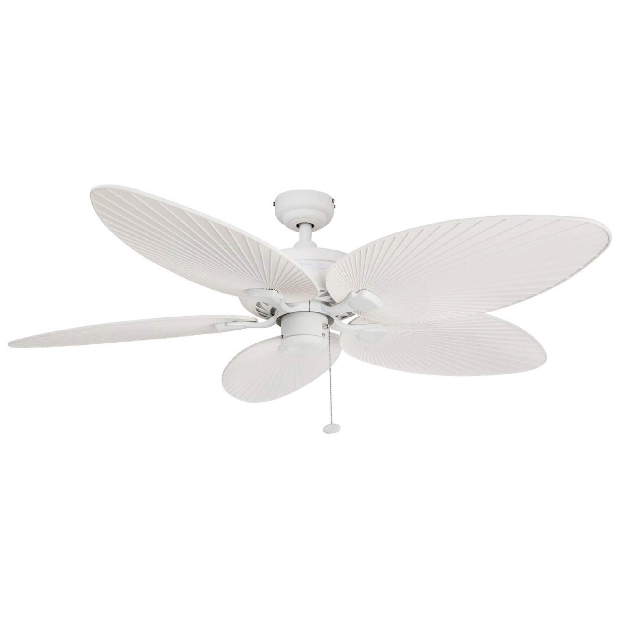 Prominence Home Palm Isle Tropical Ceiling Fan — 52in., White, 4325 CFM, Model# 50200-49
