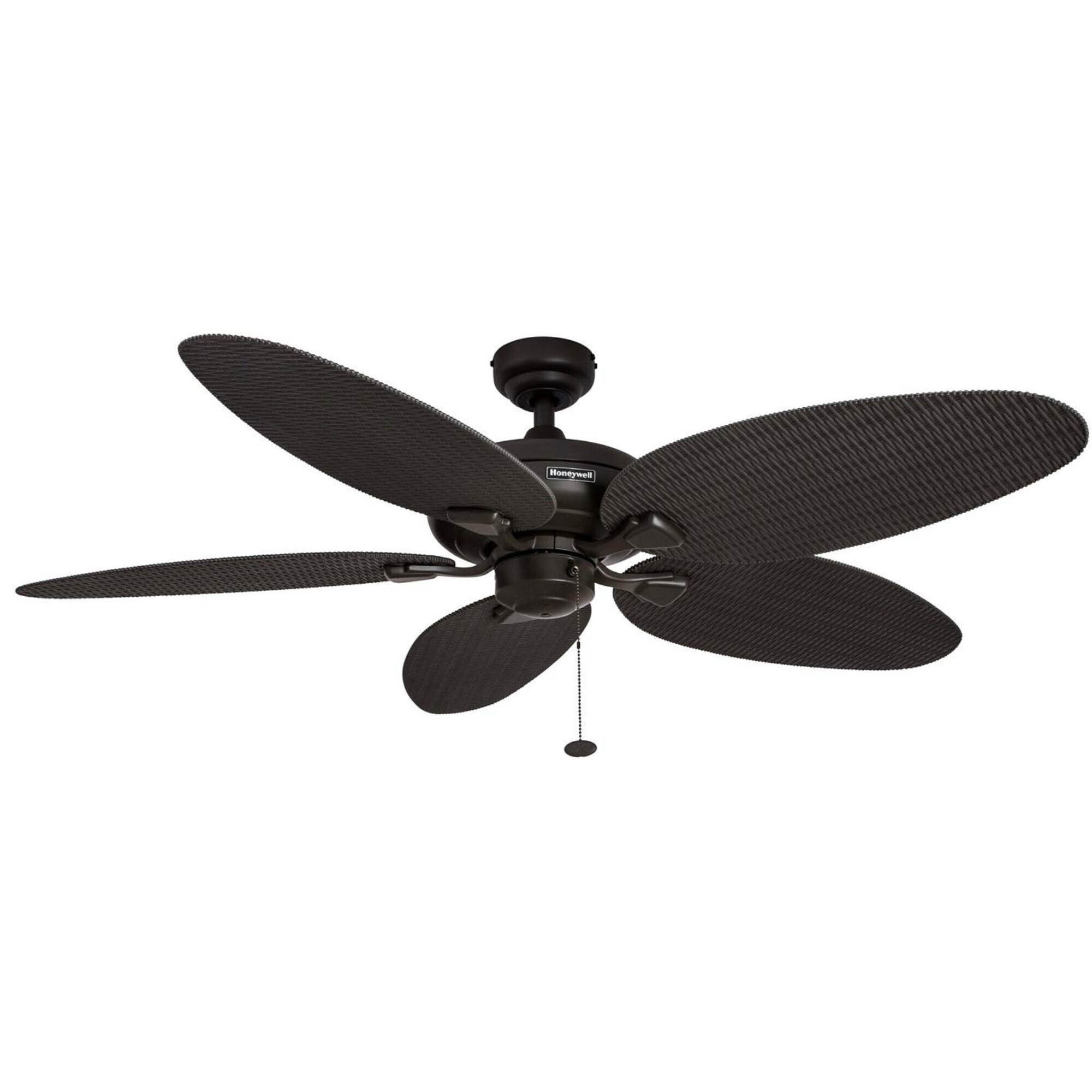 Honeywell, 52in. Honeywell Duvall Tropical Ceiling Fan Bronze, Fan Diameter 52 in, Fan Blade Span 50-54 Air Delivery 4333 cfm, Model# 50201