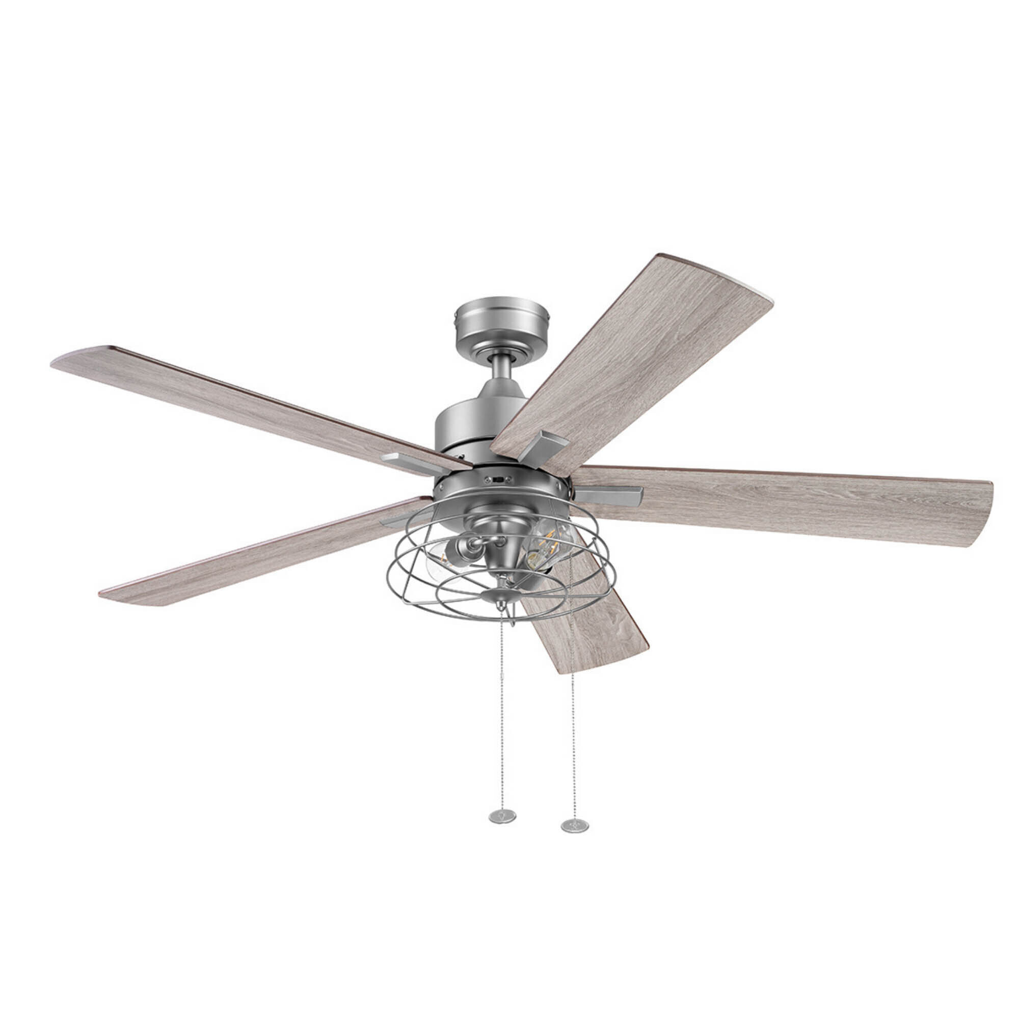 Prominence Home, 52in. Marshall Ceiling Fan Cage Light Pewter, Fan Diameter 52 in, Fan Blade Span 50-54 Air Delivery 4202 cfm, Model# 51458