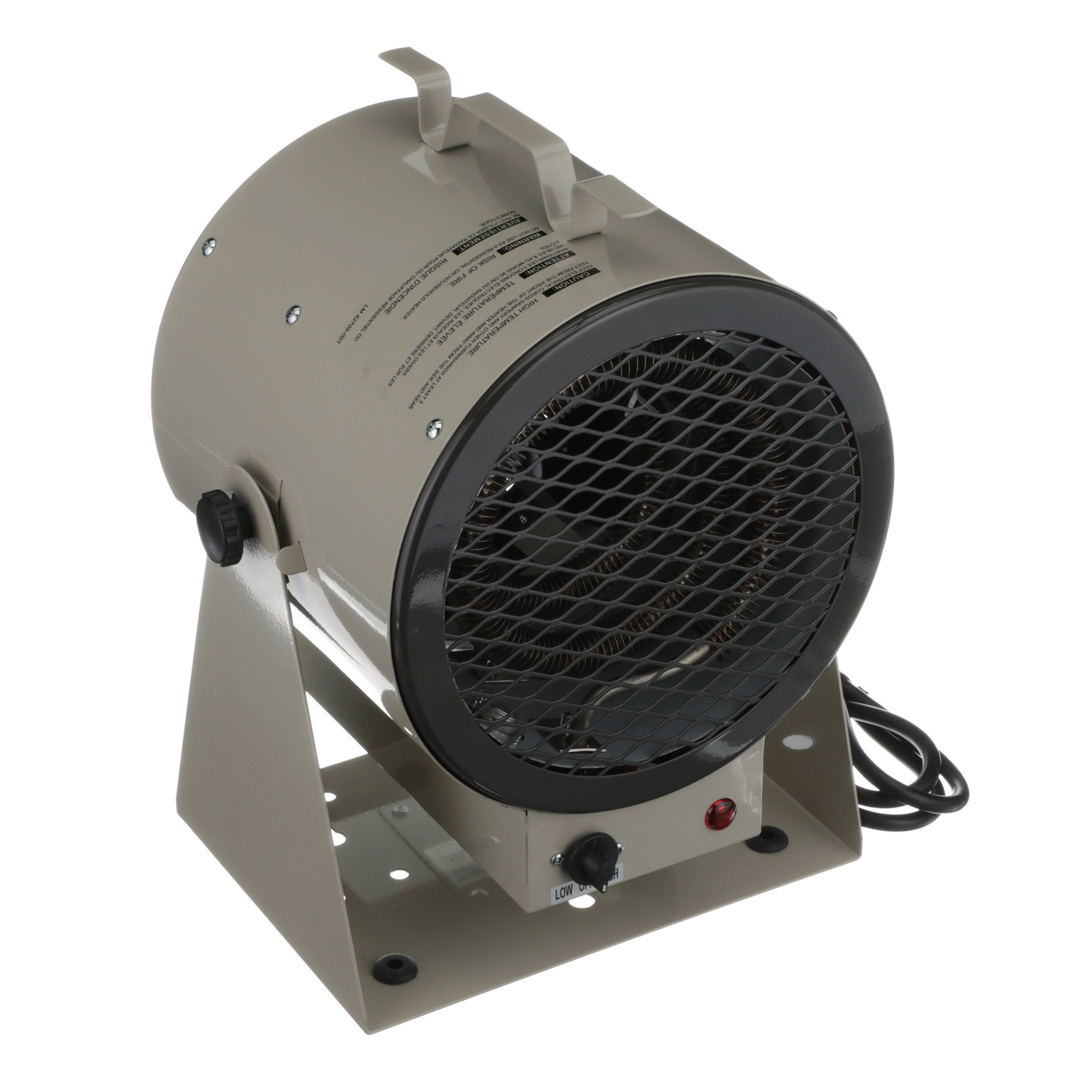 TPI 680 Series Bulldog Fan-Forced Portable Heater - 4000W, 13652 BTUs, 400 Sq. Ft. Heating Capability, Model# HF684-TC
