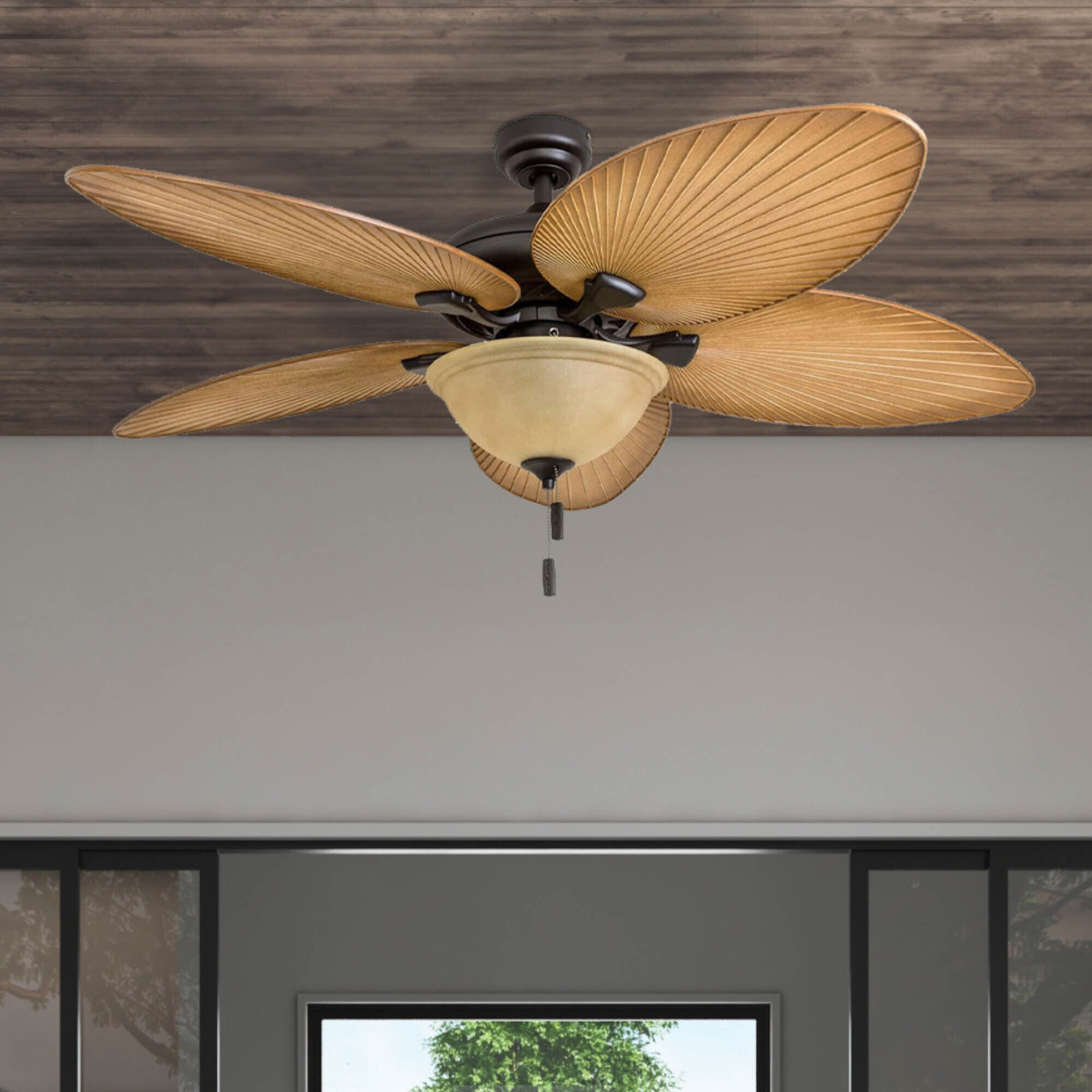 Honeywell, 52in. Palm Valley Tropical Ceiling Fan, Fan Diameter 52