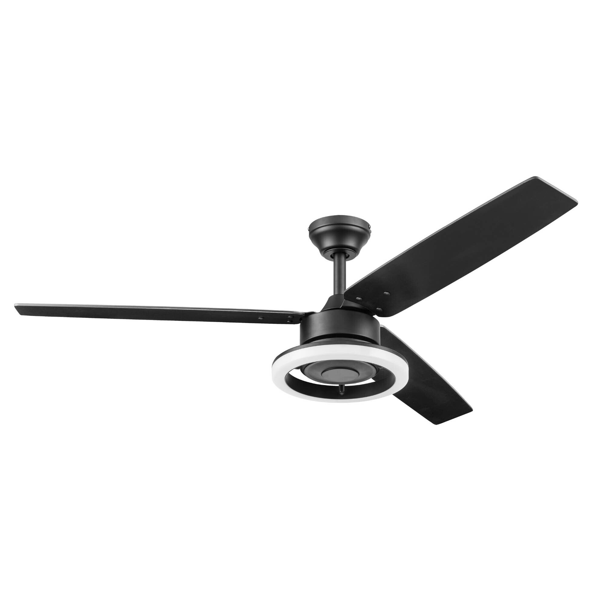 Honeywell, 52in. Orbis Remote Control Ceiling Fan Matte Black, Fan Diameter 52 in, Fan Blade Span 50-54 Air Delivery 4515 cfm, Model# 51461