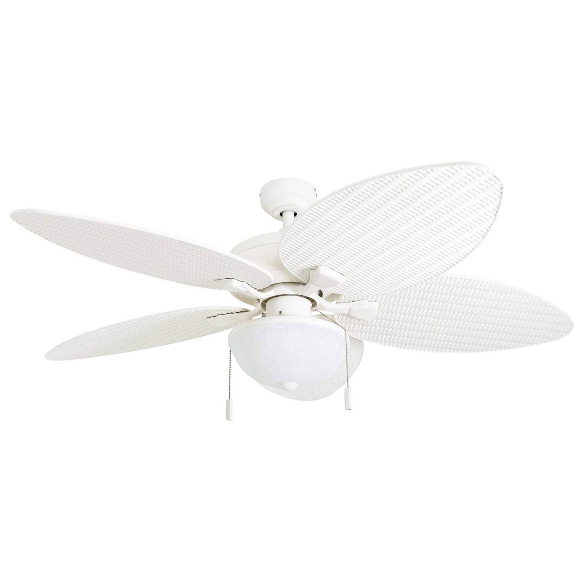 Prominence Home, 52in. Inl Breeze Tropical Ceiling Fan, White, Fan Diameter 52 in, Fan Blade Span 50-54 Model# 50511