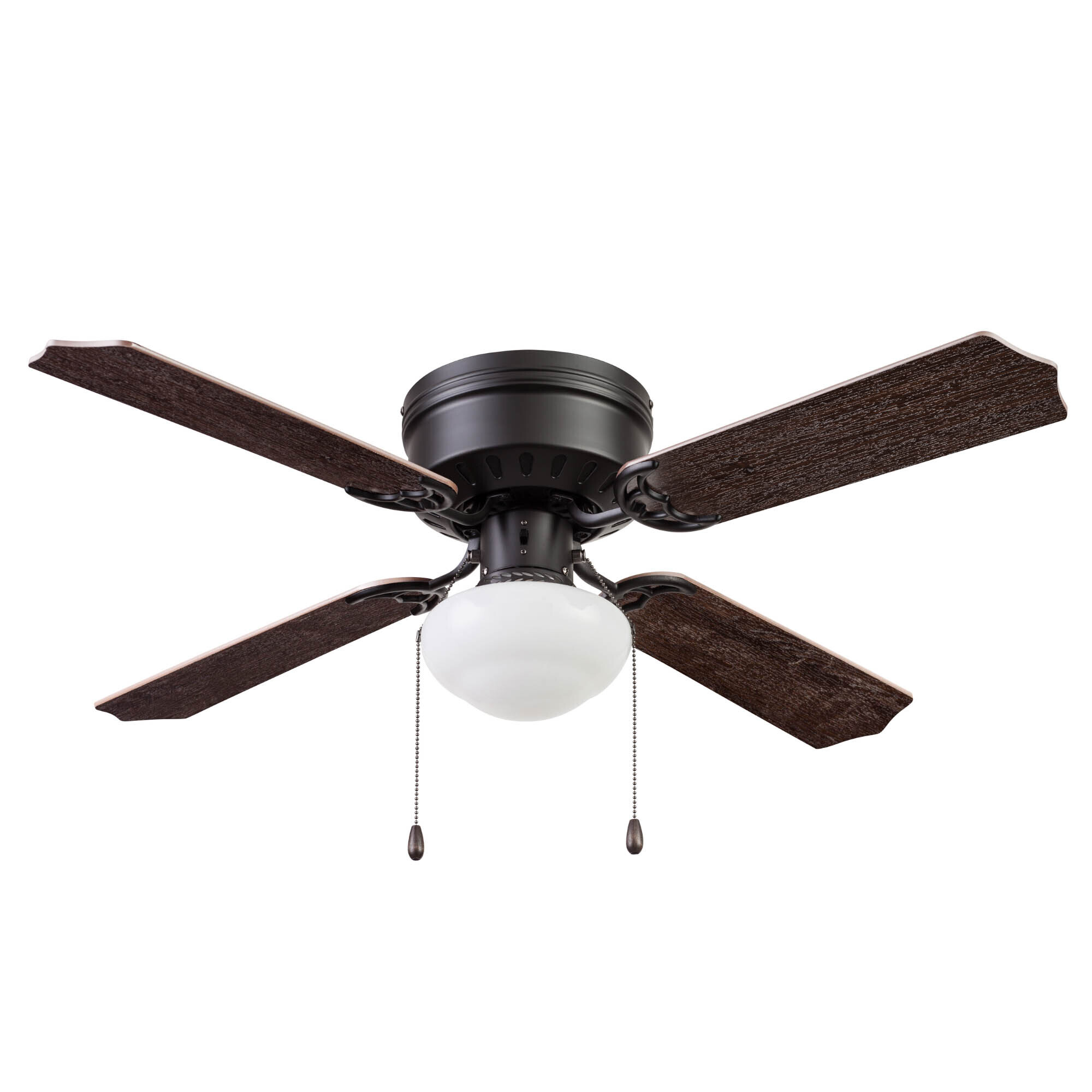 Portage Bay, 42in. Cherry Hill Low Profile Ceiling Fan, White, Fan Diameter 42 in, Fan Blade Span 40-49 Model# 51491