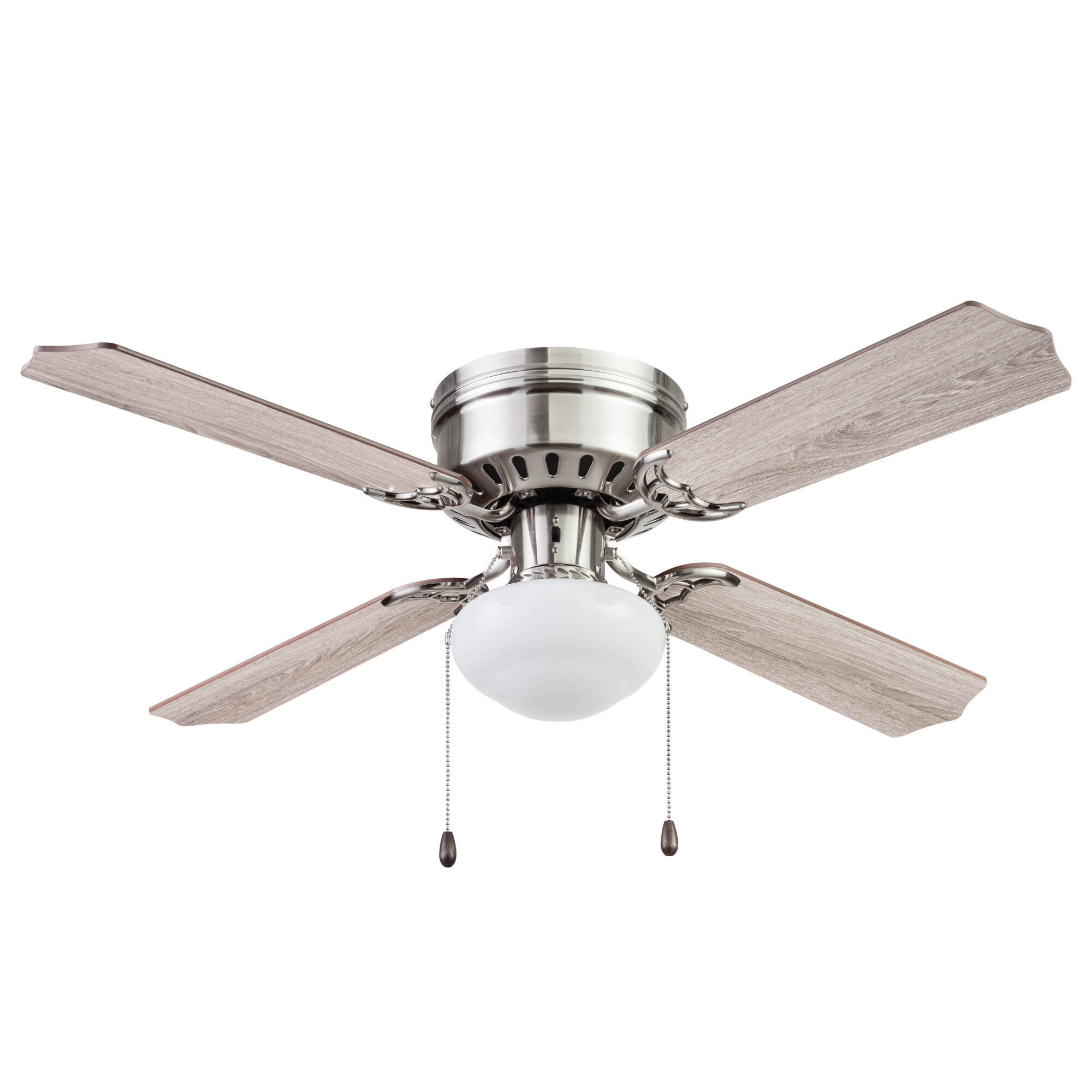 Portage Bay, 42in. Cherry Hill Ceiling Fan Brushed Nickel, Fan Diameter 42 in, Fan Blade Span 40-49 Model# 51490