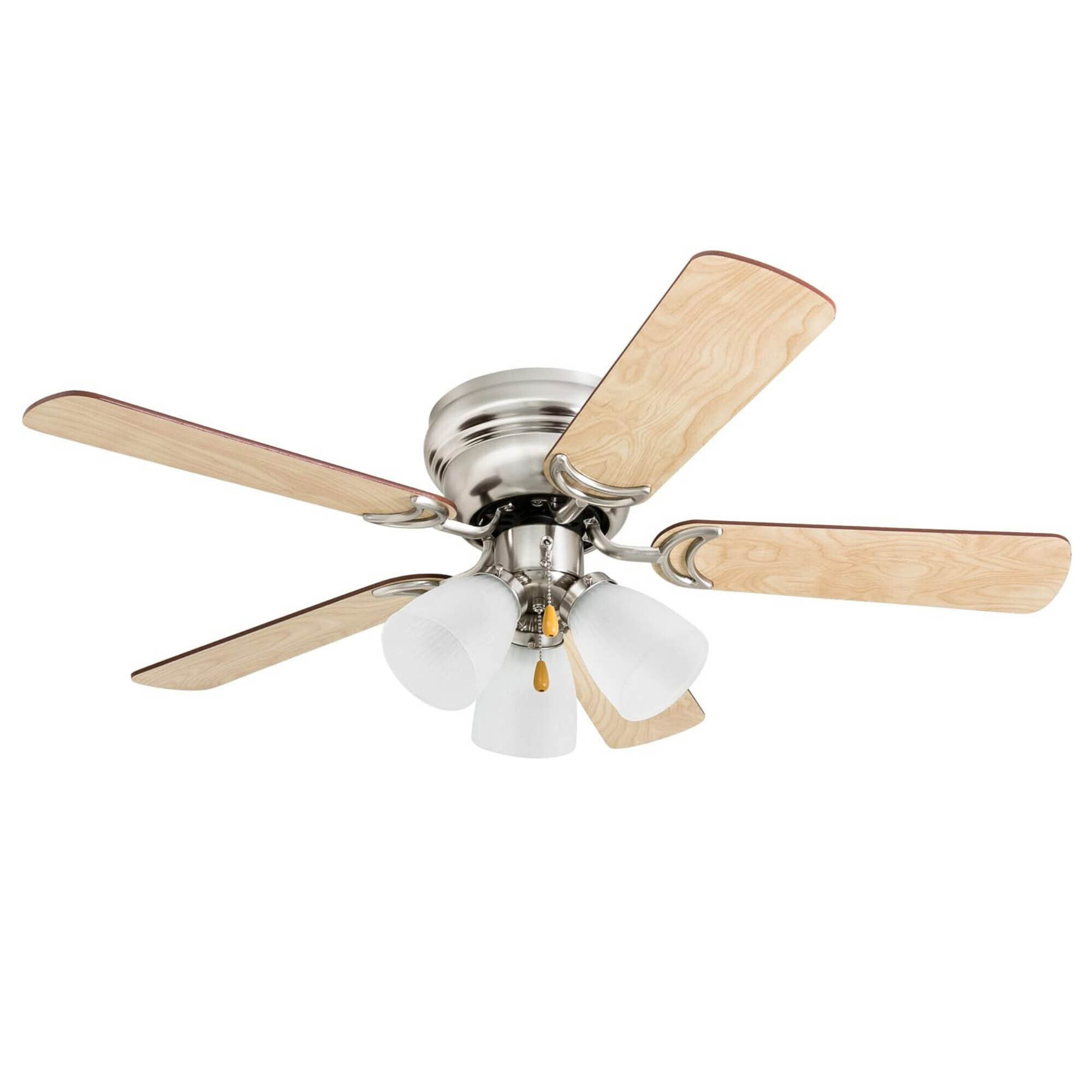 Prominence Home, 42in. Whitley Ceiling Fan Satin Nickel, Fan Diameter 42 in, Fan Blade Span 40-49 Air Delivery 2477 cfm, Model# 50863