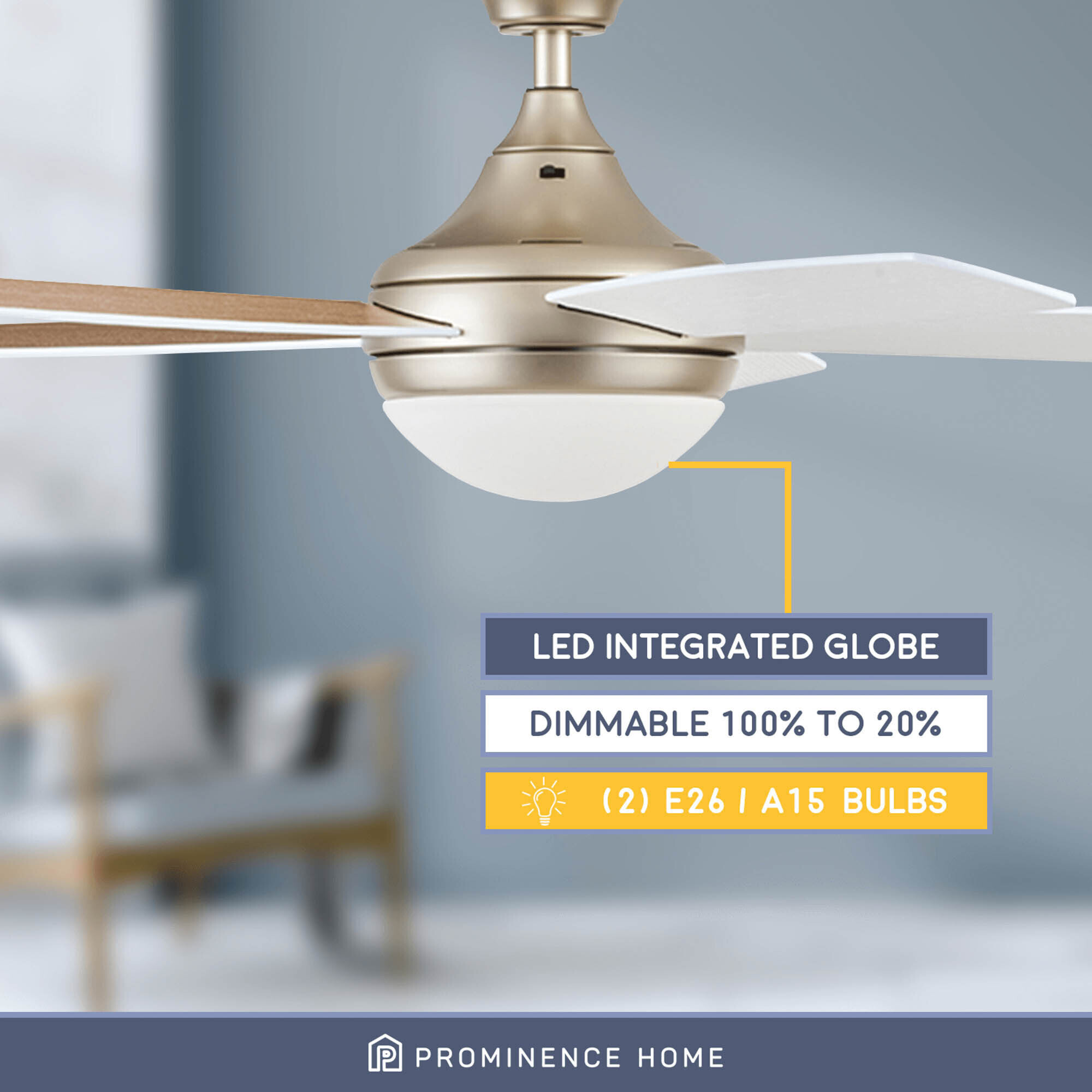 Prominence Home Ashby Ceiling Fan - Thumbnail 5