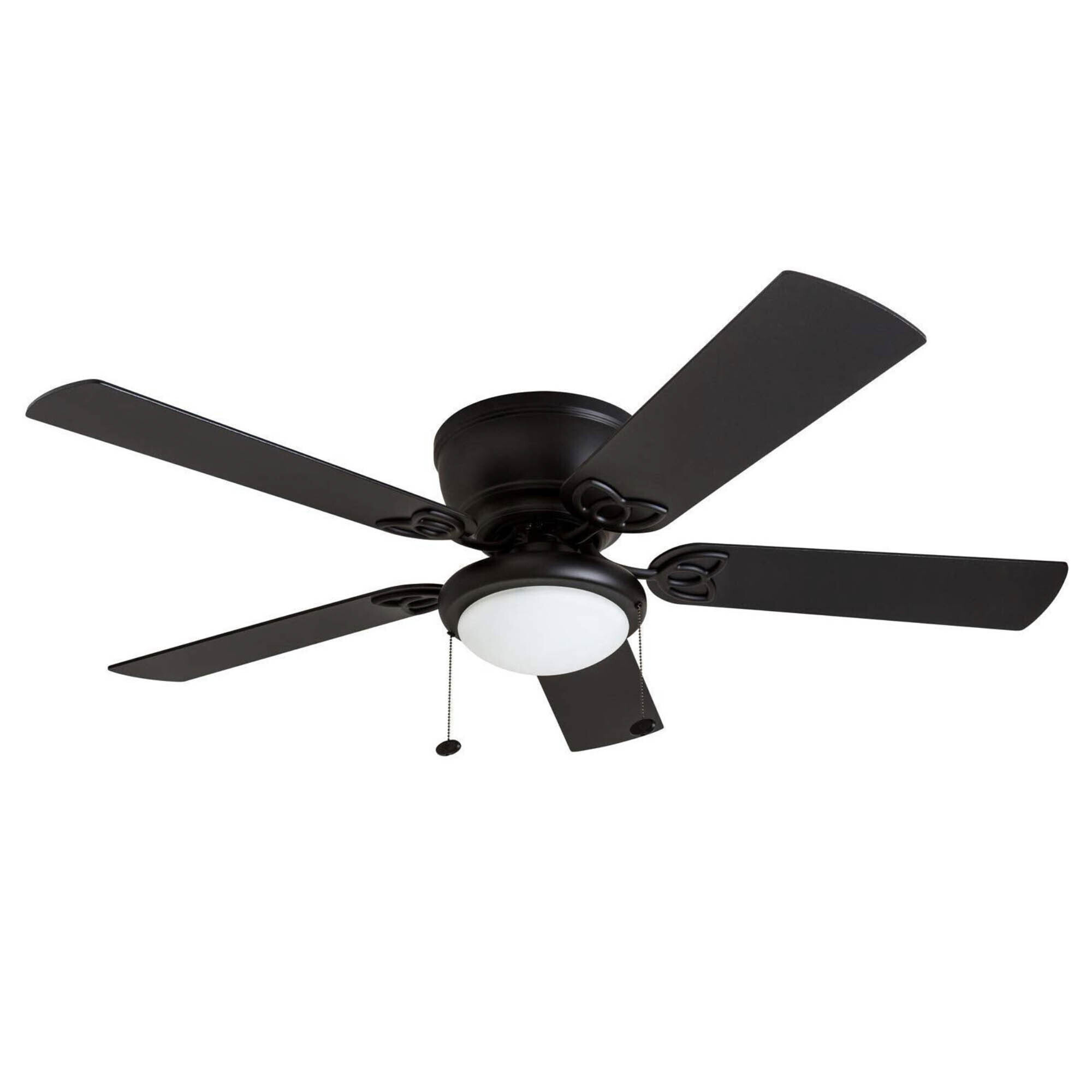 Prominence Home, 52in. Benton Ceiling Fan Matte Black, Fan Diameter 52 in, Fan Blade Span 50-54 Air Delivery 3723 cfm, Model# 50853