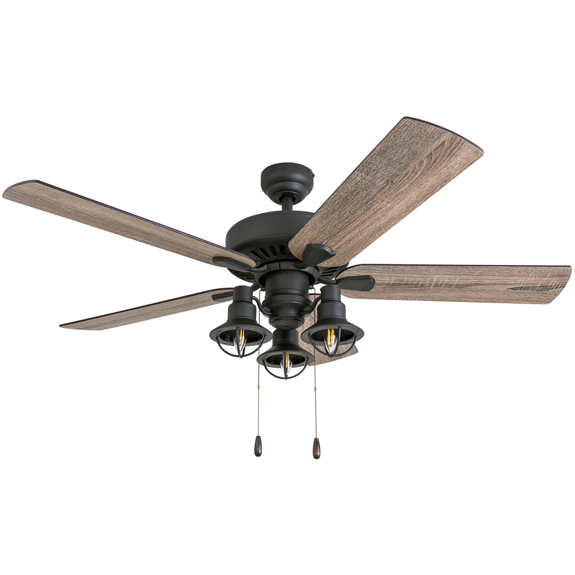 Prominence Home, 52in. Ennora LED Ceiling Fan, Bronze, Fan Diameter 52 in, Fan Blade Span 50-54 Air Delivery 3803 cfm, Model# 50650