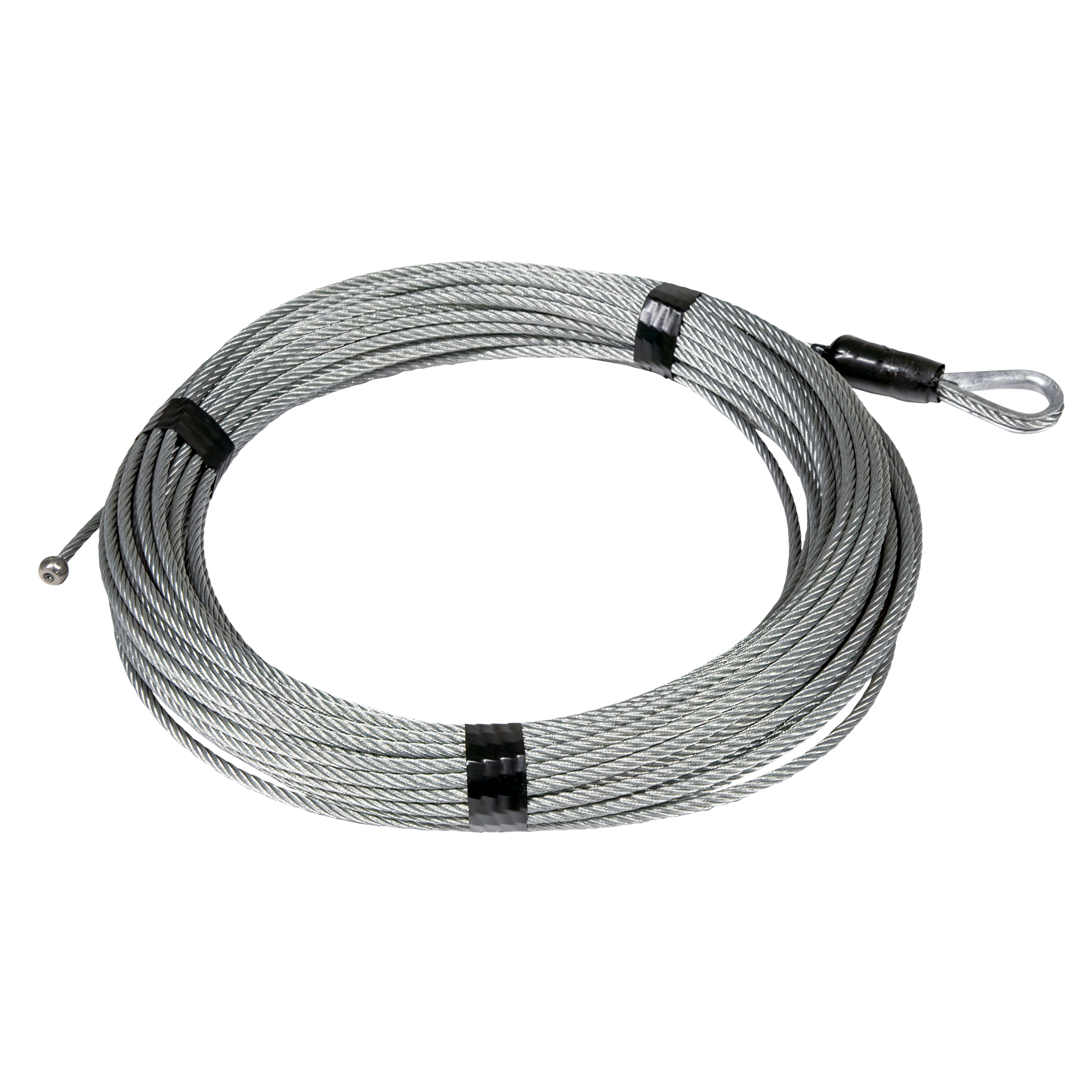 OZ Lifting Products, 3/16in. x 90ft. Lift - Galvanized Cable Assembly, Capacity 500 lb, Lift Height 90 ft, Model# OBH500-85