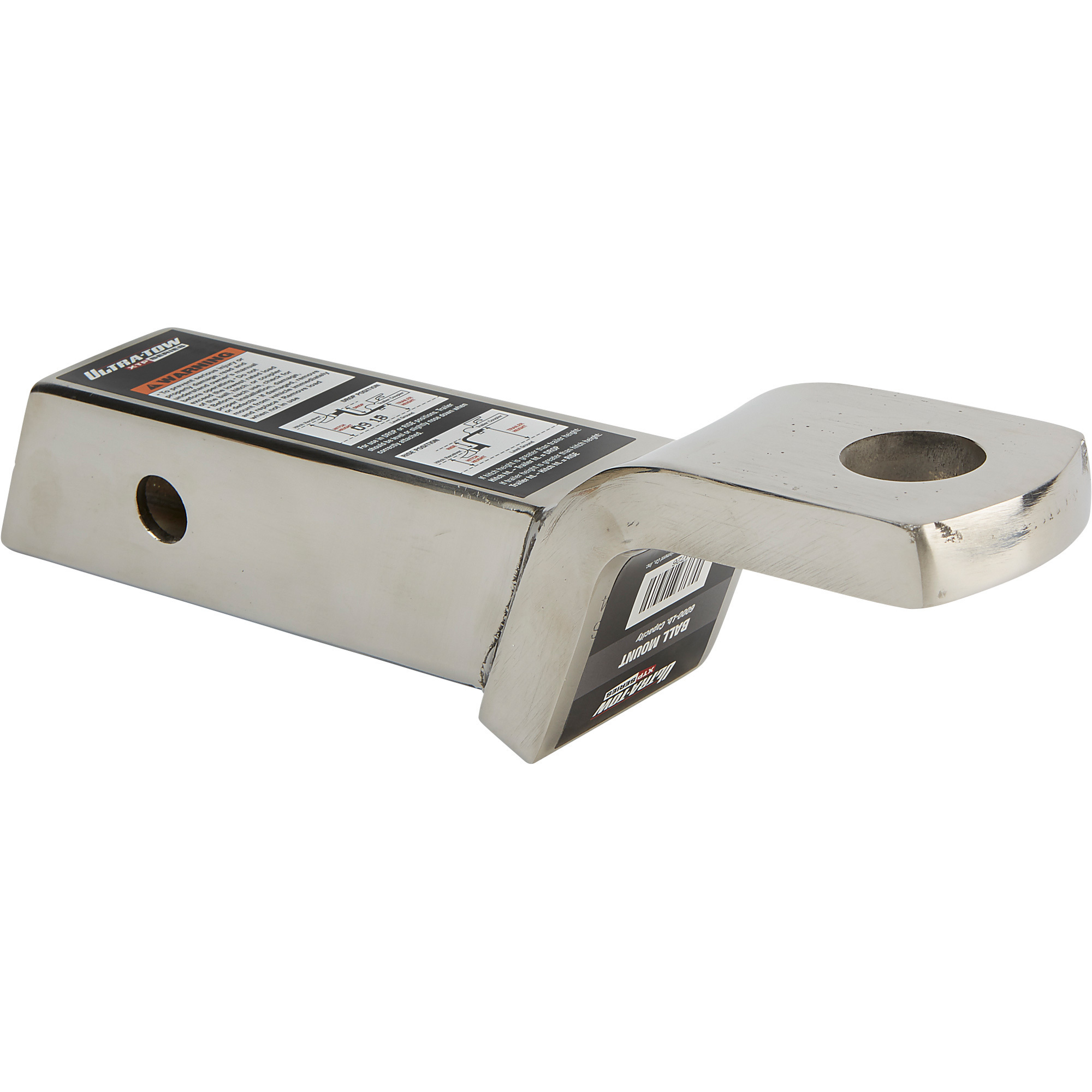 UltraTow XTP Stainless Steel Ball Mount — Class IV, 2in. Drop, 6000Lb