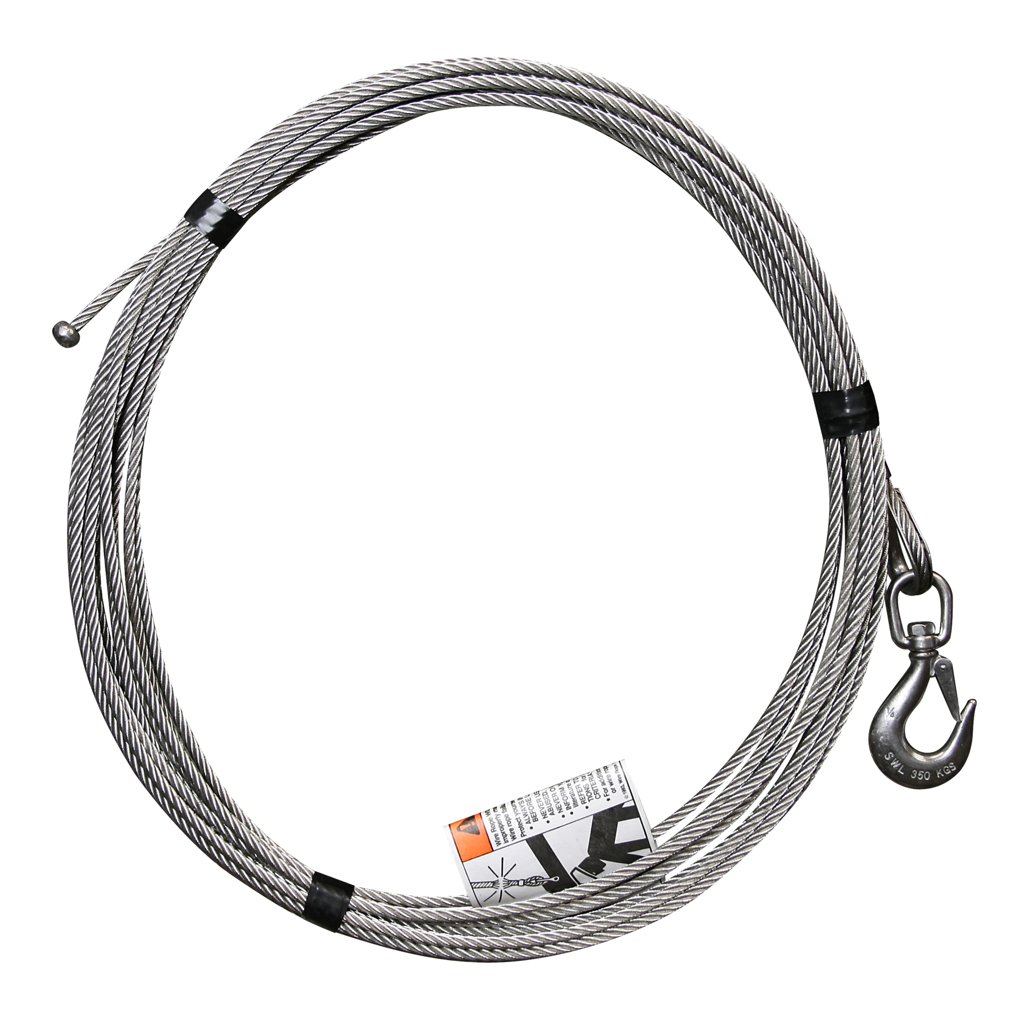 OZ Lifting Products, 1/4in. x 35ft. lift - Stainless cable assembly, Length 35 ft, Pieces (qty.) 1 Model# OZSS.25-35B