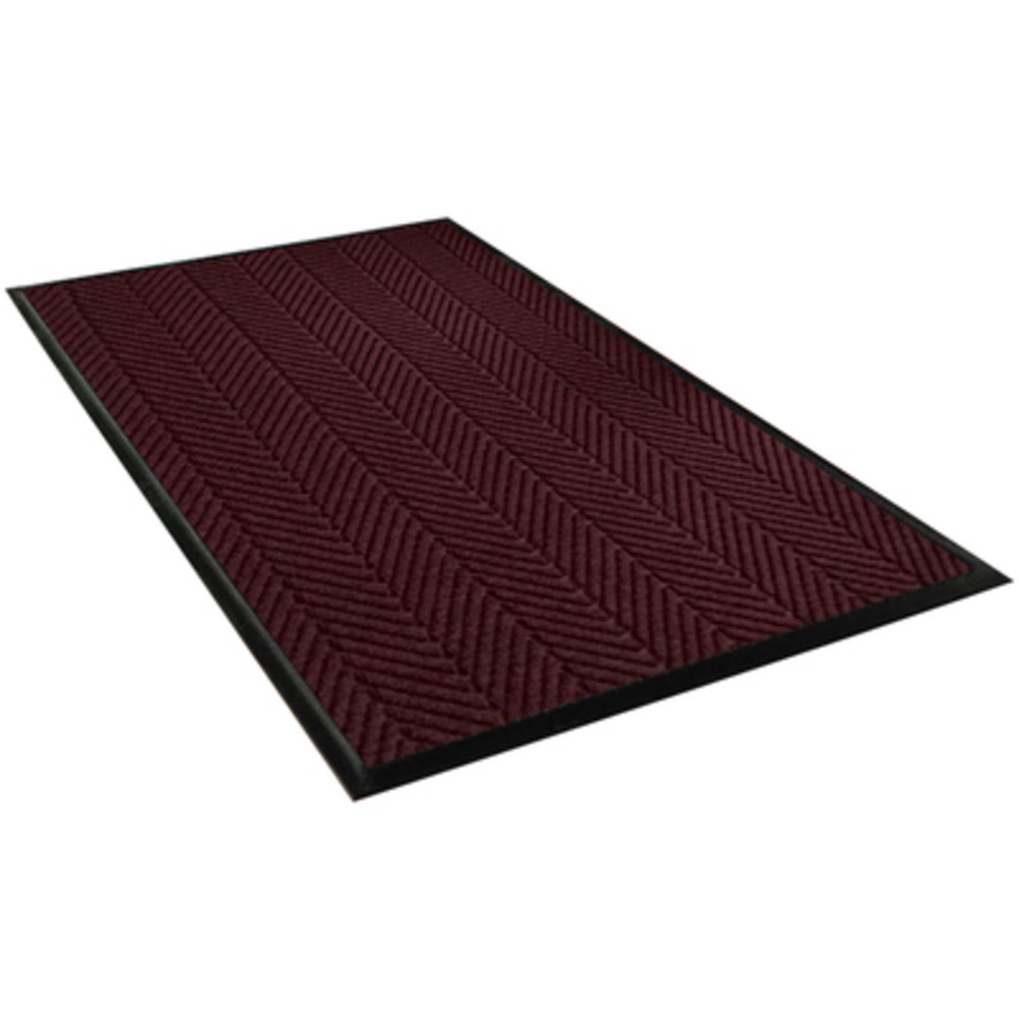 WaterHog, 6 x 20ft. - Red/Black Waterhog Runner 1/CS, Width 72 in, Length 240 in, Thickness 1 in, Model# MAT178BN