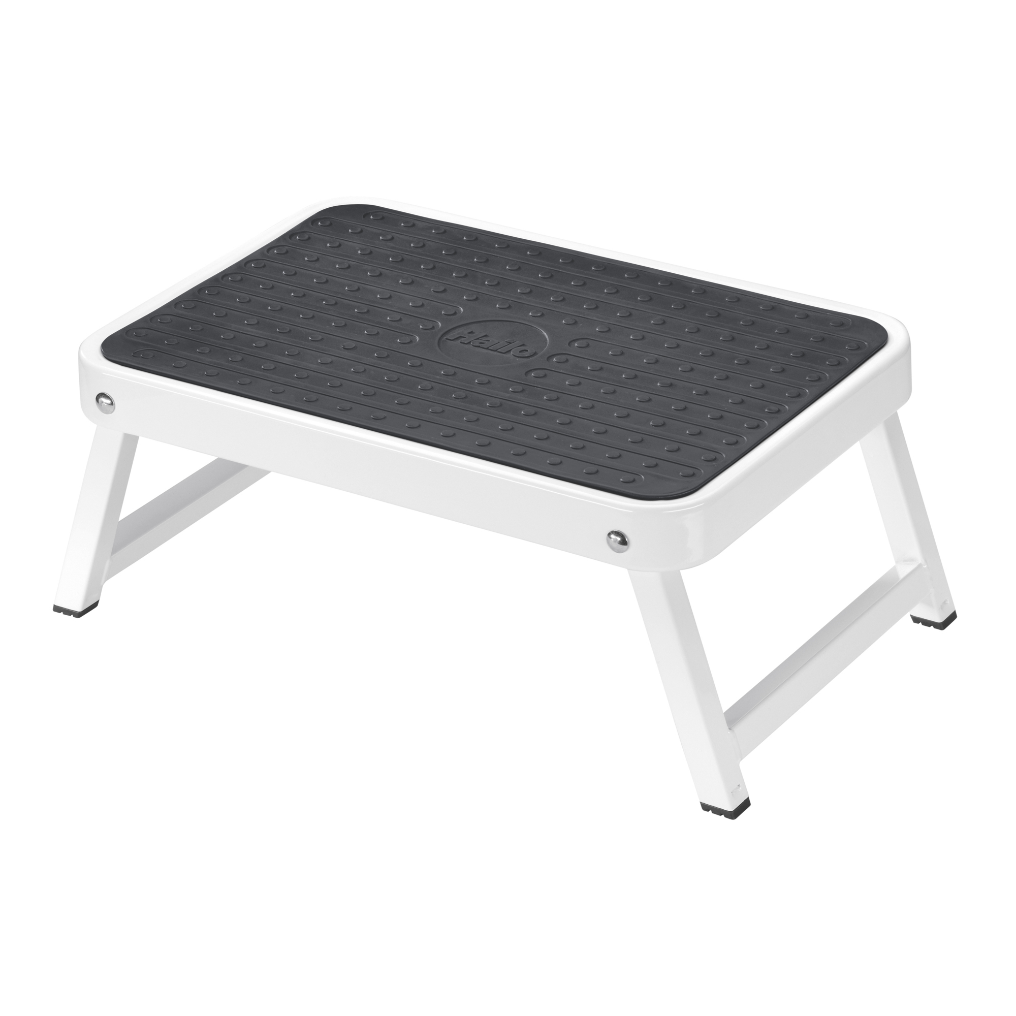 Hailo, Steel step stool. Anti slip- 330 lbs capacity, Height 6.3 ft, Capacity 330 lb, Material Aluminum, Model# 9204015506