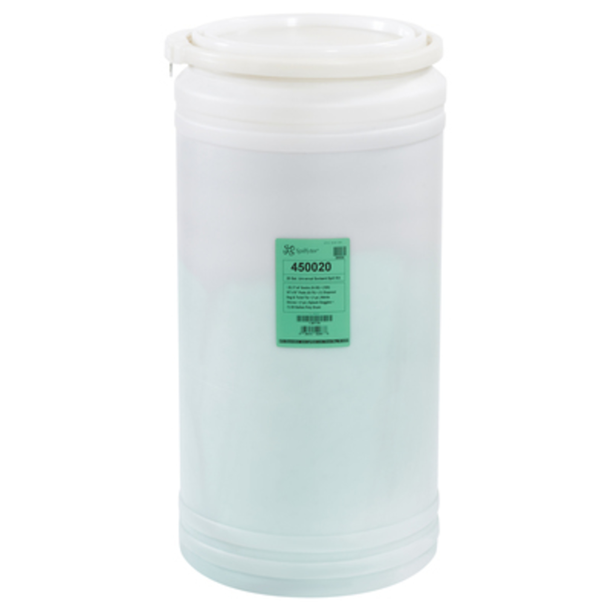 20 Gallon Spill Kit in Poly Drum 1/CS, Pieces (qty.) 1 Fluids Absorbed Water, Absorbency Weight Medium, Model# SPLKIT120