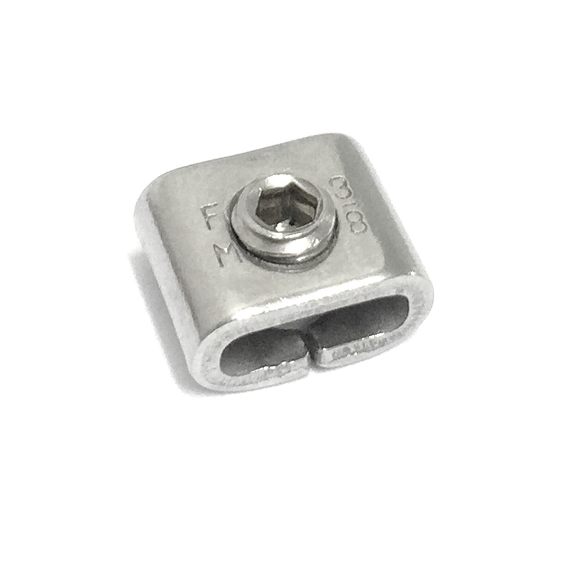 Fechometal, 3/8in. - BOX/100 Material Stainless Steel, Width 0.375 in, Model# FSB43M0620IFMT