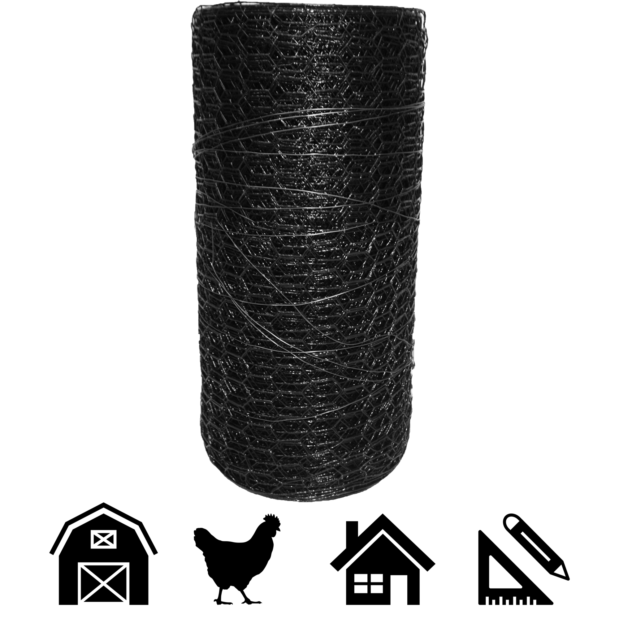 Acorn Hardware, Poultry Netting Vinyl Coated 1in.X36in.X150ft., Model# PNVC136150