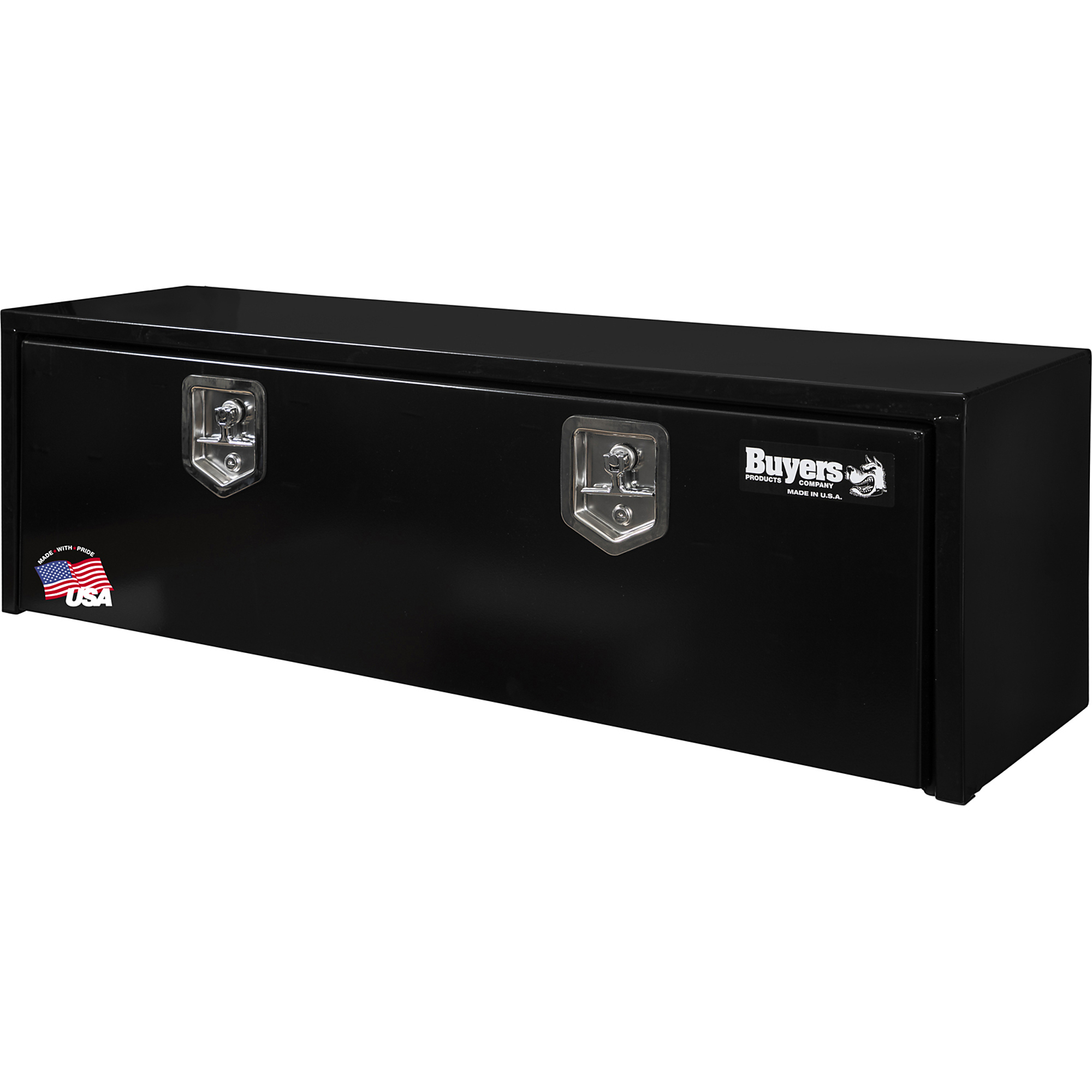 Buyers Products, 15x13x48 Black Steel Underbody Truck Box, Width 48 in, Material Carbon Steel, Color Finish Black, Model# 1703328