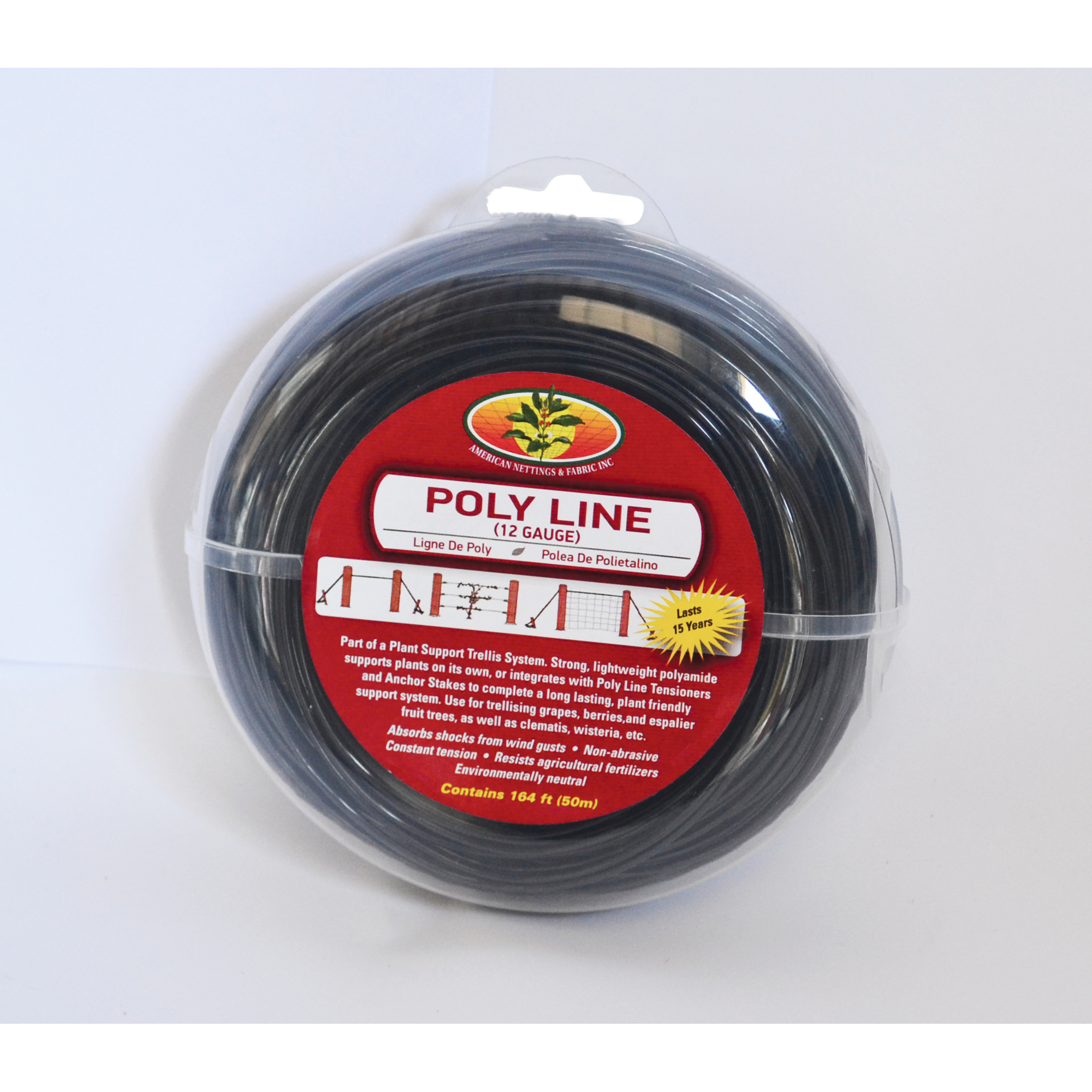 American Nettings & Fabric, Inc., Poly Line 165ft., Model# 00053