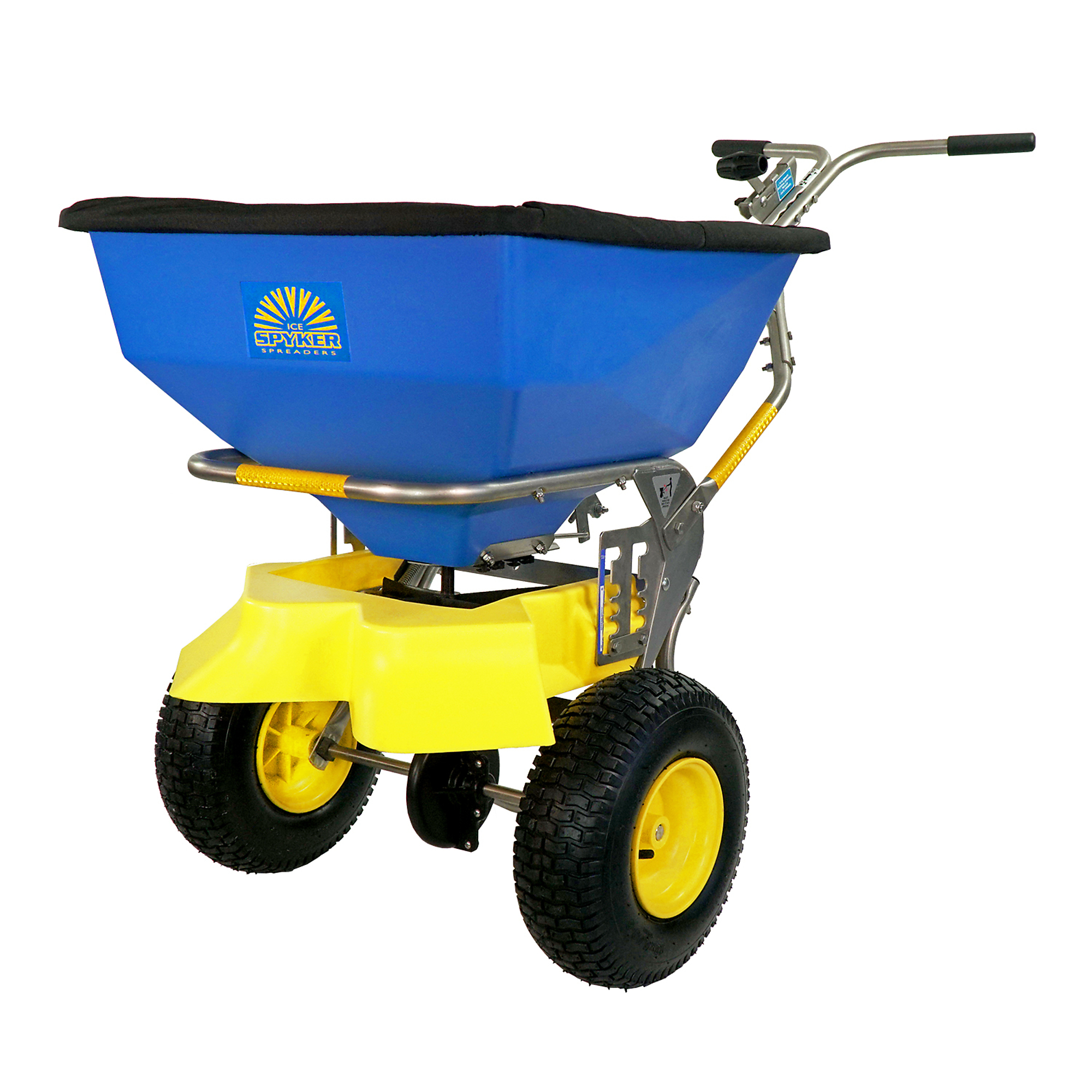 Spyker, 100 Lbs. Ice Melt Winter Spreader, Load Capacity 100 lb, Max. Spread Width 12 ft, Model# SPY100-2S