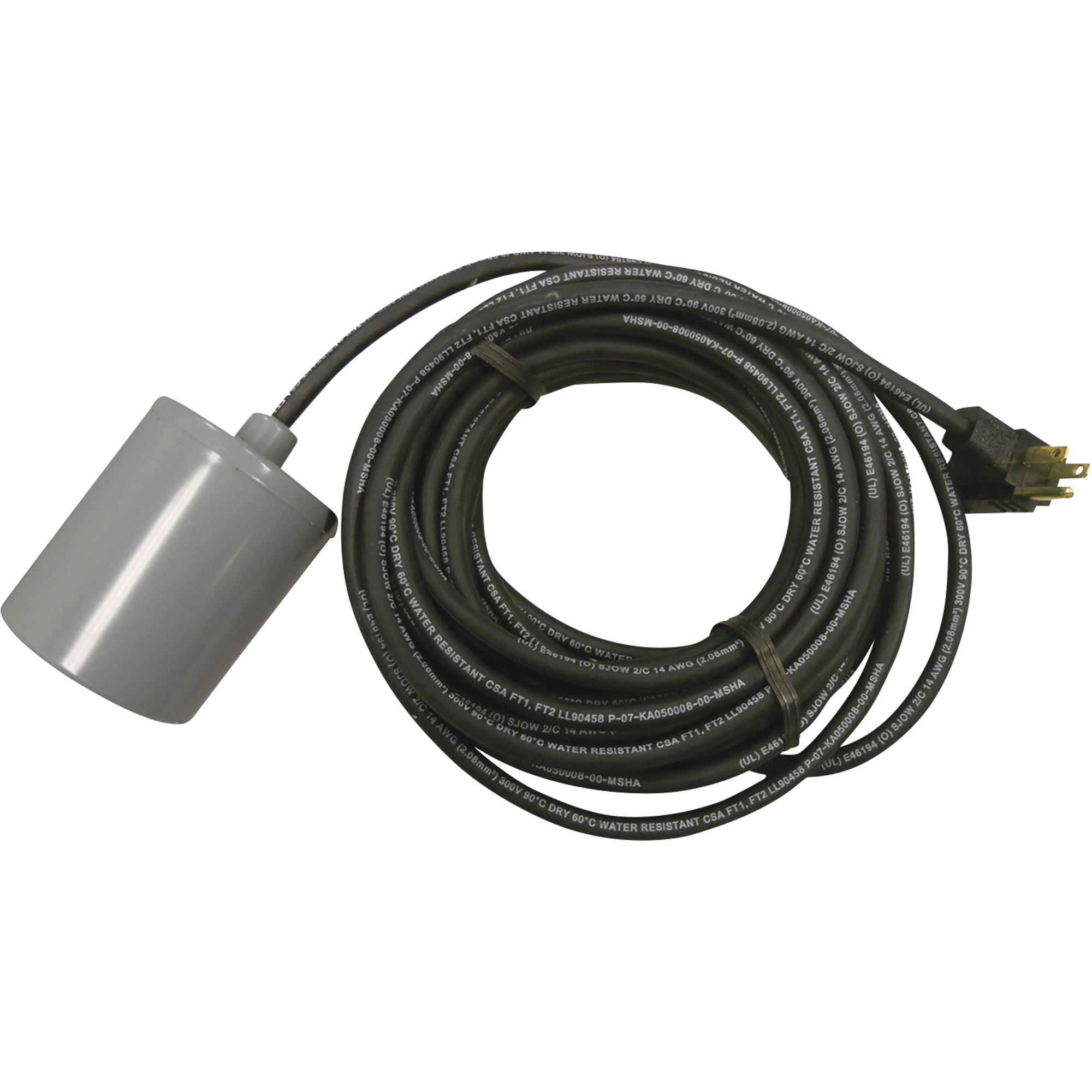 Tsurumi Pump, Float Switch w/plug 120V, Model# TS-301