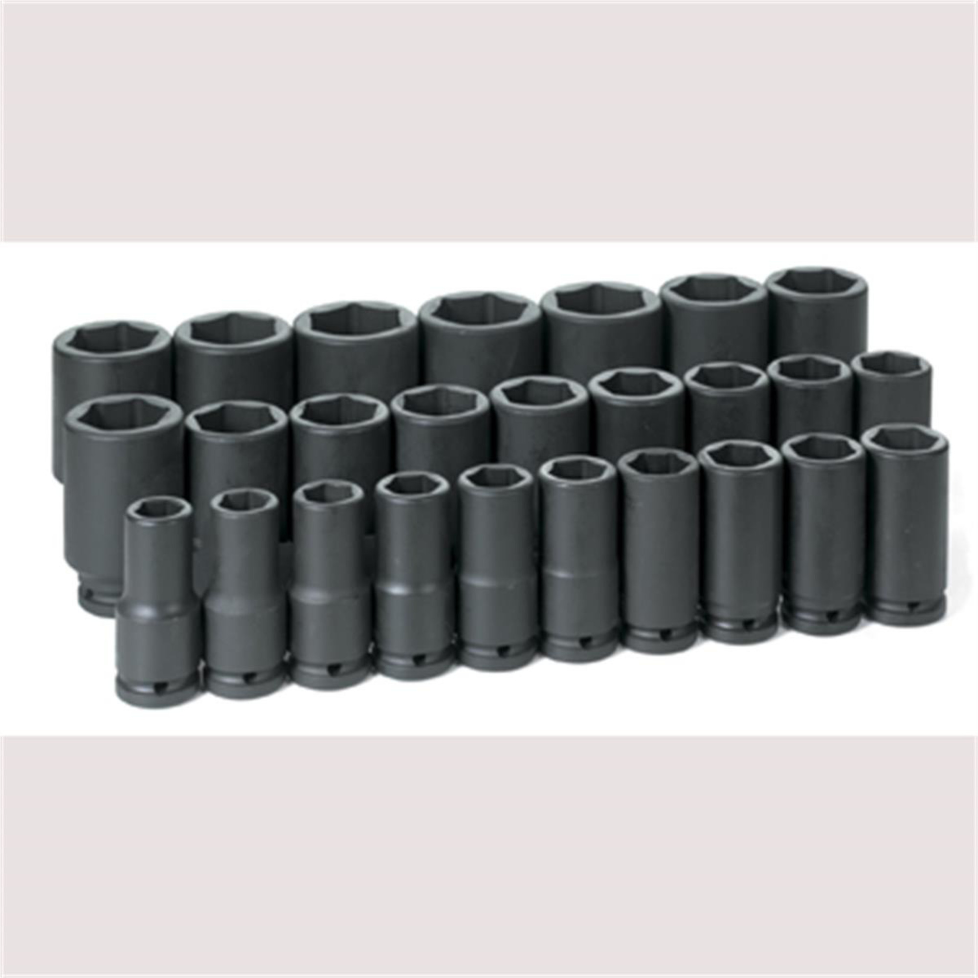 Grey Pneumatic 3/4in. Drive Metric Socket Set — 26-Pc., Chrome-Molybdenum Steel, Model# GRE8026MD