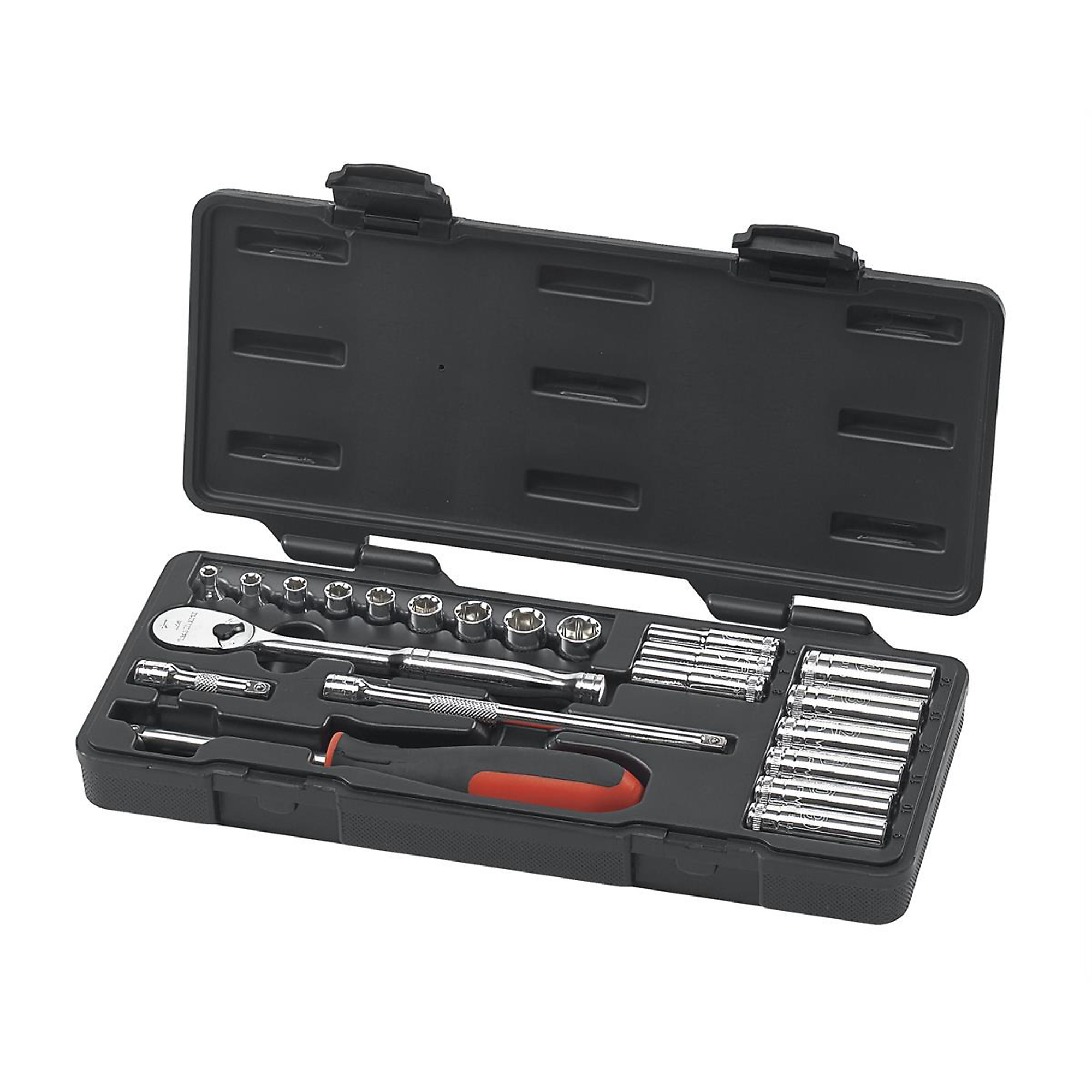 GearWrench Metric Socket Set — 1/4in. Drive, 22-Piece, Standard/Deep, Model# KDT80327