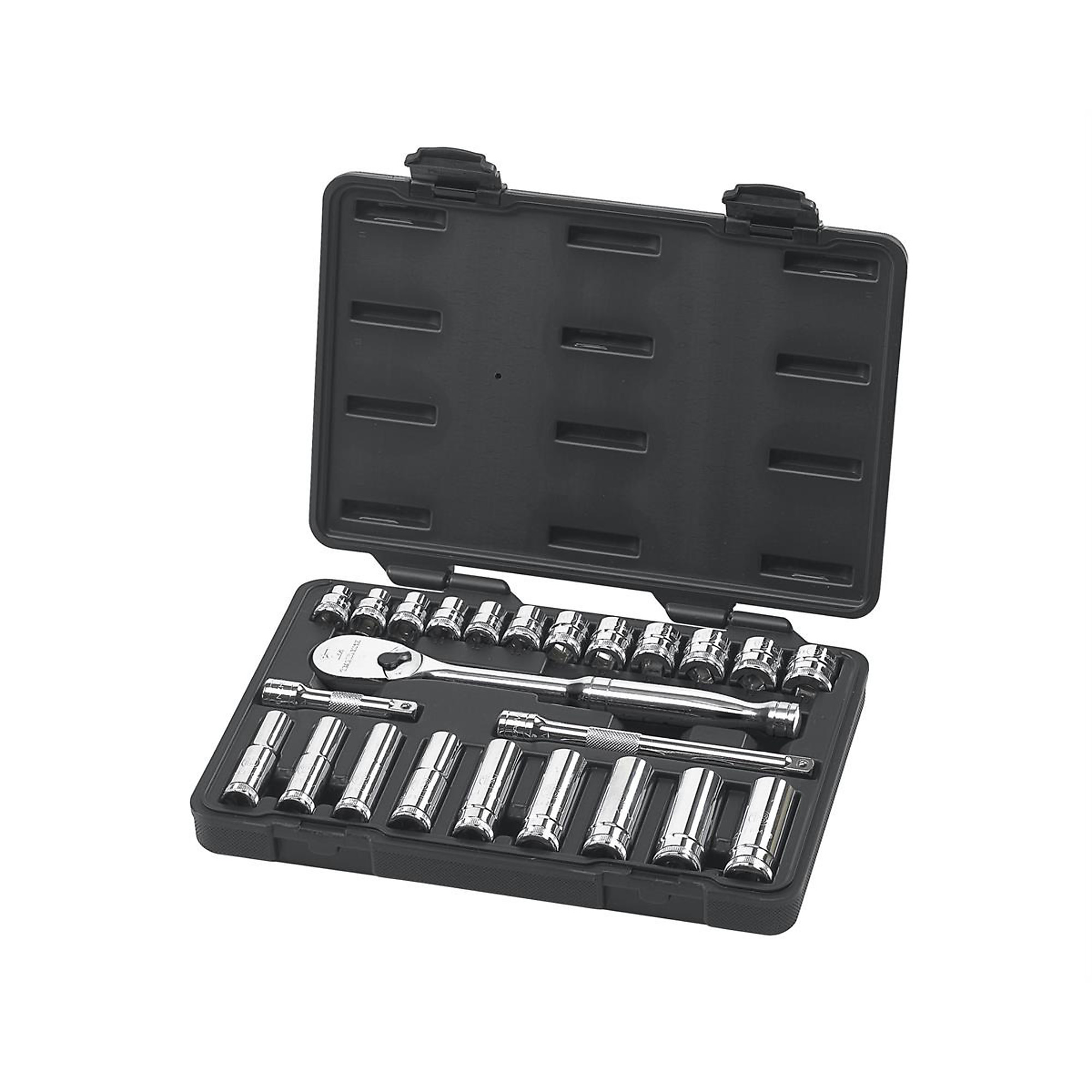 GearWrench Metric Socket Set — 3/8in. Drive, Standard & Deep, 24-Piece, Model# KDT80559