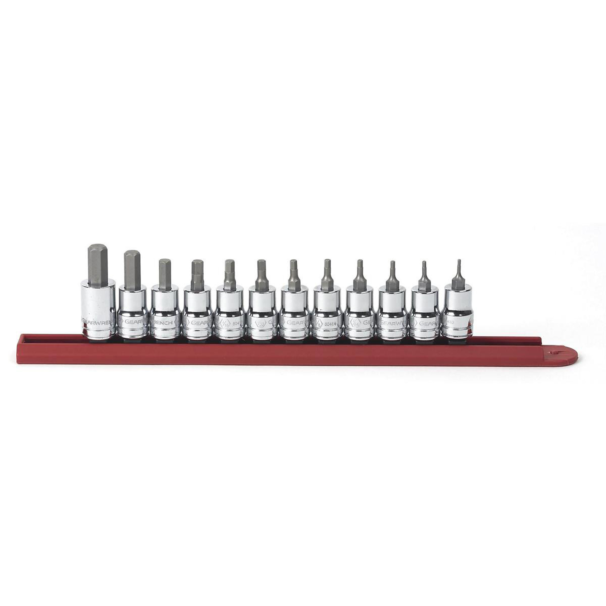 GearWrench 12-Piece 3/8in. Drive SAE Hex Bit Socket Set, Model# KDT80581