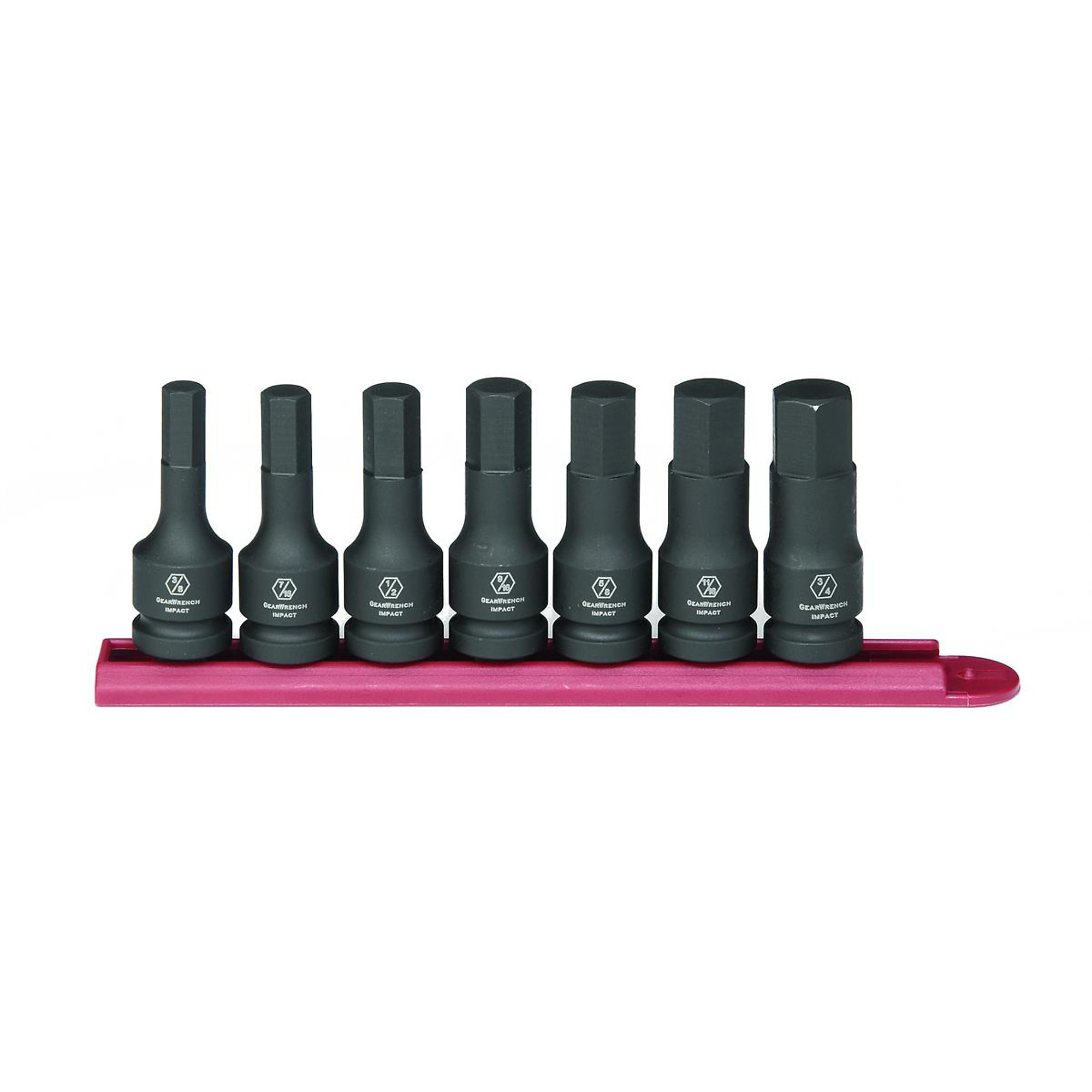 GearWrench 7-Pc. 1/2in. Drive Hex Impact Socket Set — SAE, Model# KDT84941