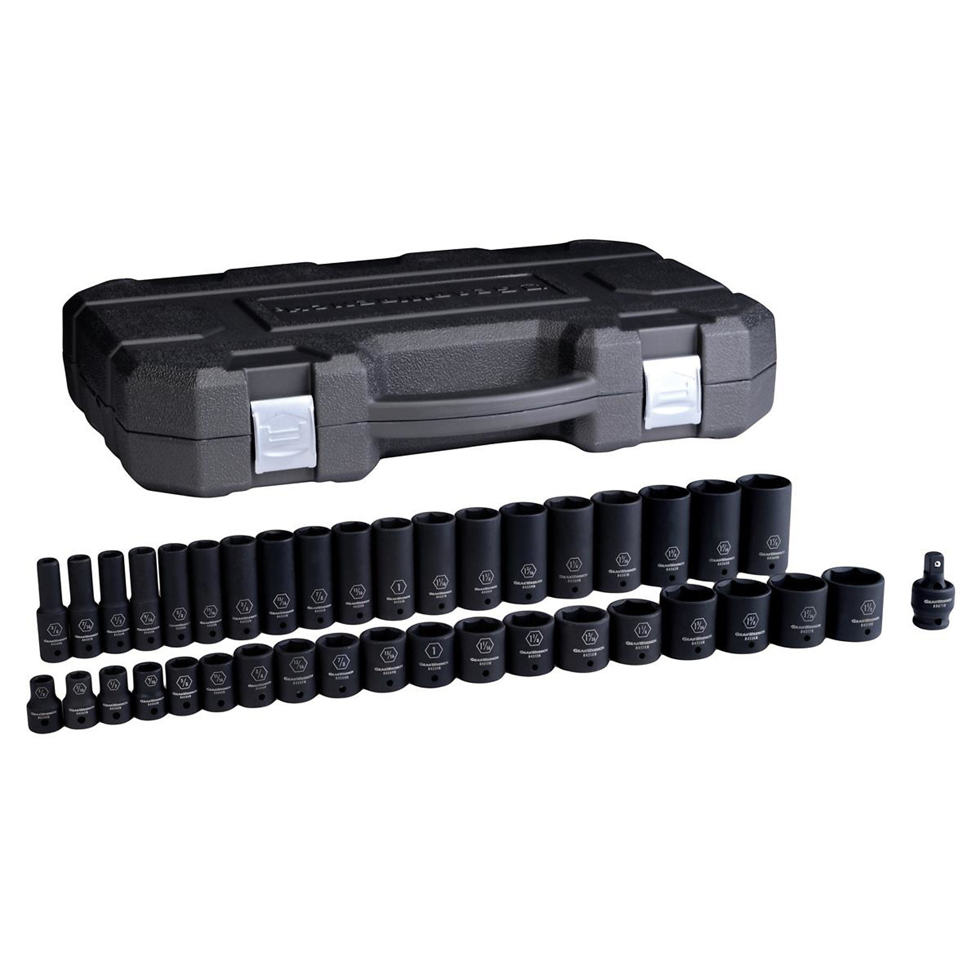 GearWrench SAE Master Socket Set — 39-Piece, 1/2in. Drive, Model# KDT84947N