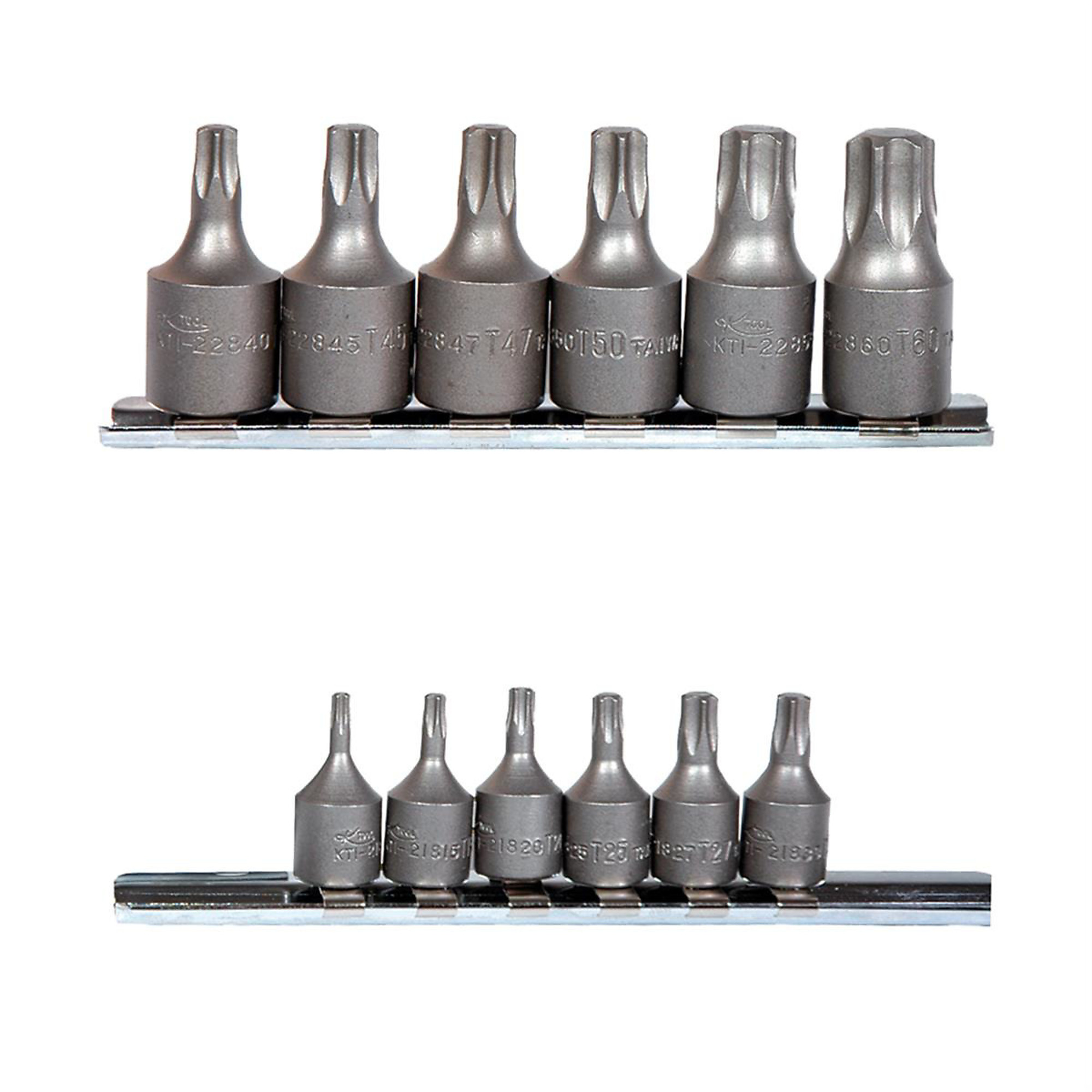 K-Tool International 12-Piece Torx Socket Set — Chrome Vanadium Steel, Heat Treated, Model# KTI22801
