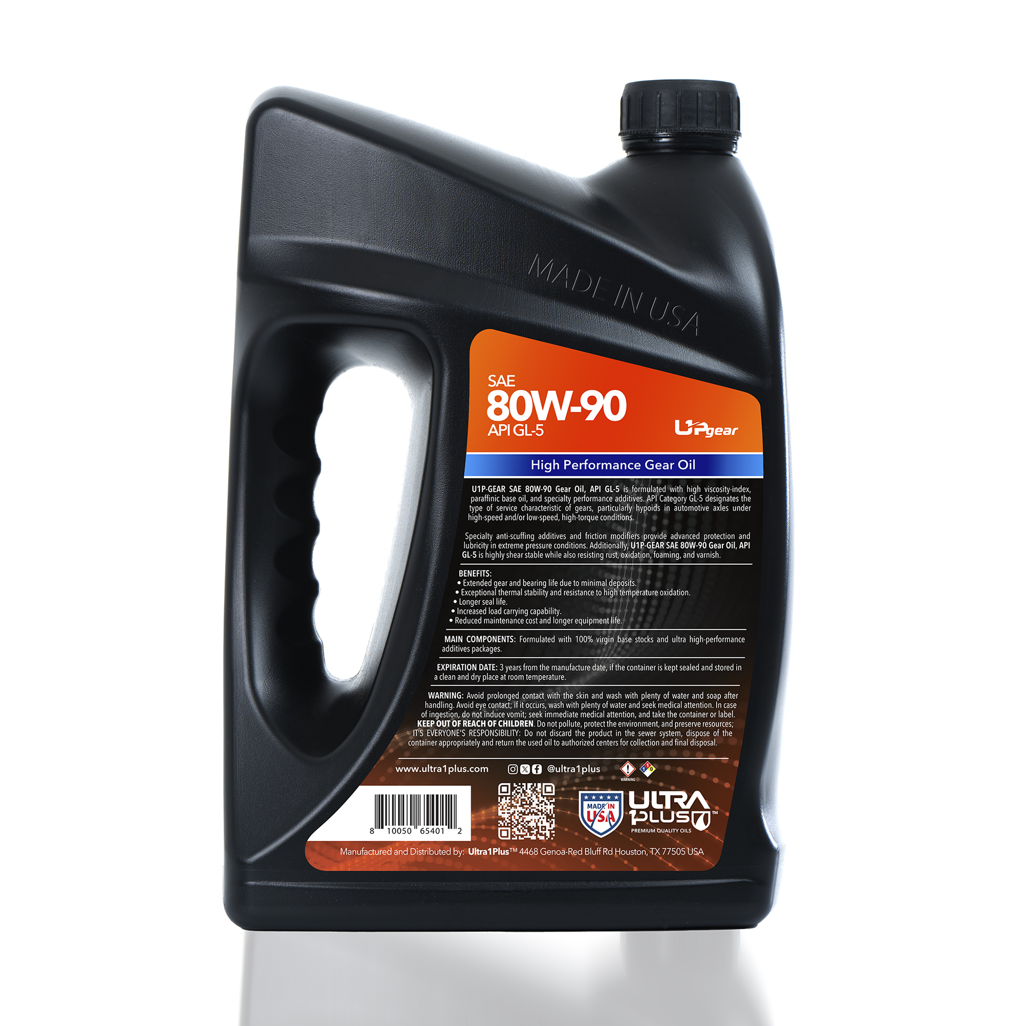 DURA BR-R9110F＆RS Ultra1Plus Conventional Gear Oil - 80W-90, GL-5, 5 Gal