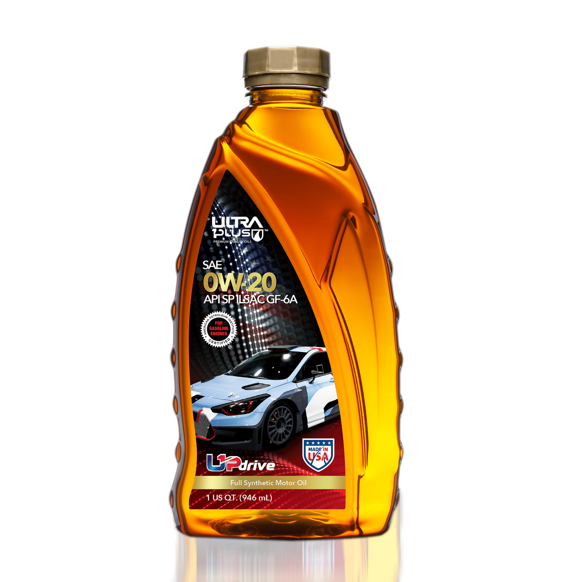 Ultra1Plus Full Synthetic Motor Oil - 0W-20, API SP, 1-Qt., Model# UL101