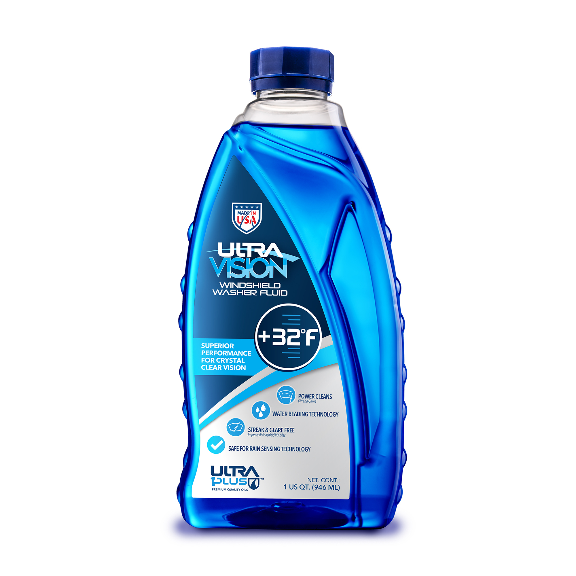 Ultra1Plus Ultravision Windshield Washer Fluid - 1 Qt., 32°F, Streak-Free, Model# UL980