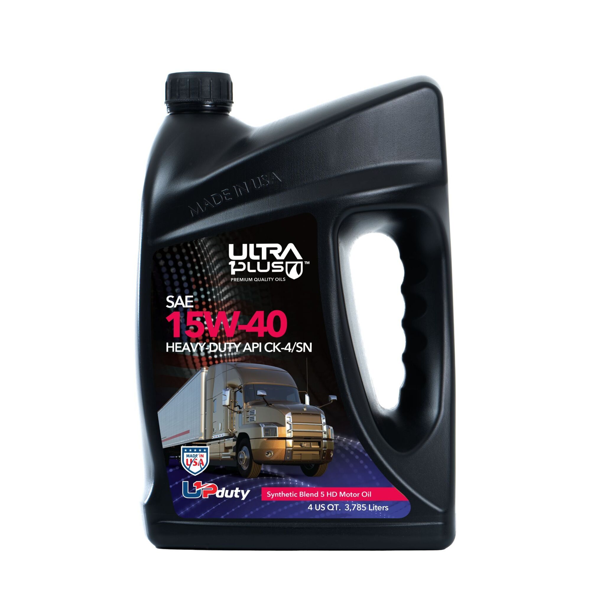 Ultra1Plus Synthetic Blend Motor Oil SAE 15W-40, API CK-4/SN, 1 Gal (4 QTS)