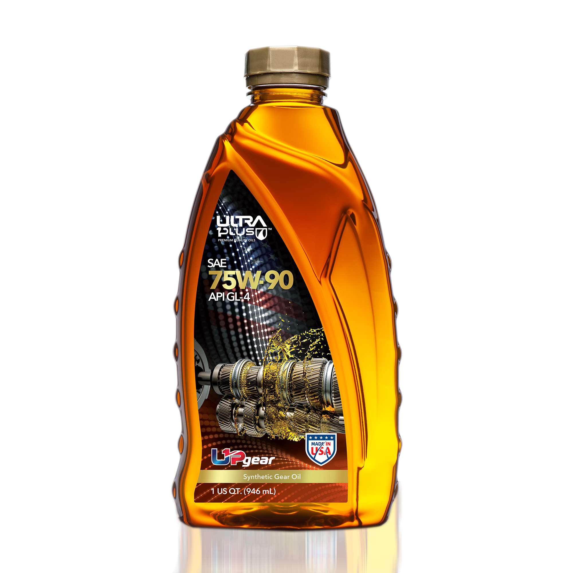Ultra1Plus Synthetic Gear Oil - 75W90, GL-4, 1-Qt., Model# UL706