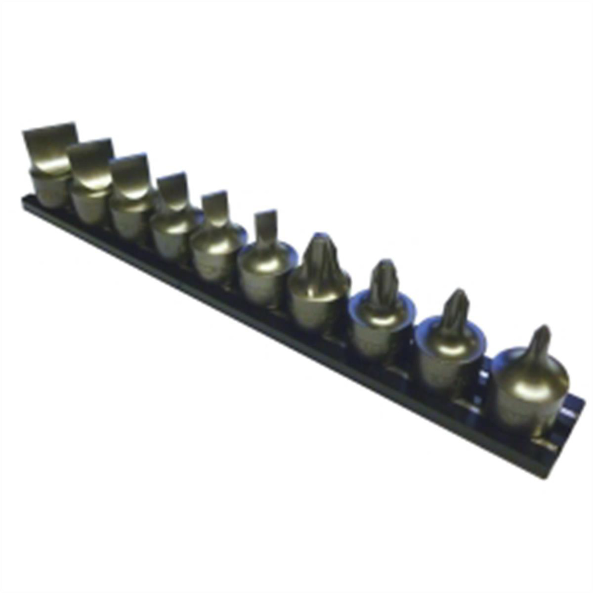 VIM Tools 10-Piece Impact Stubby Flat and Phillips Driver Set — 3/8in. Square Drive, Model# VIMIMPACT-SFP6