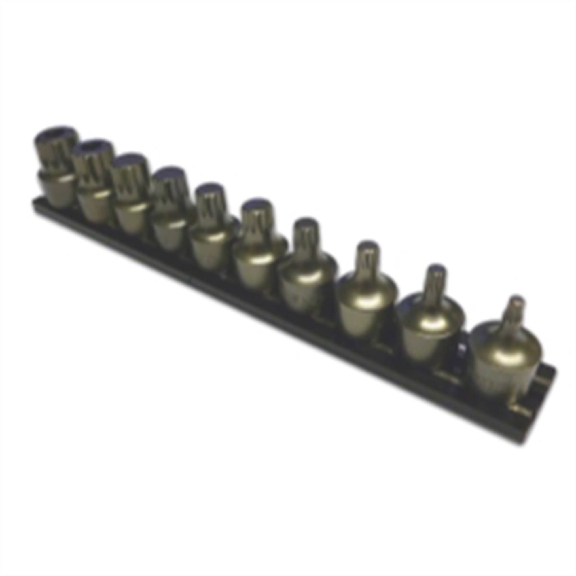 VIM Tools 10-Piece Half Cut Impact XZN Driver Set — 3/8in. Square Drive, Heat Treated, Gun Metal Gray, Model# VIMIMPACT-XZN6